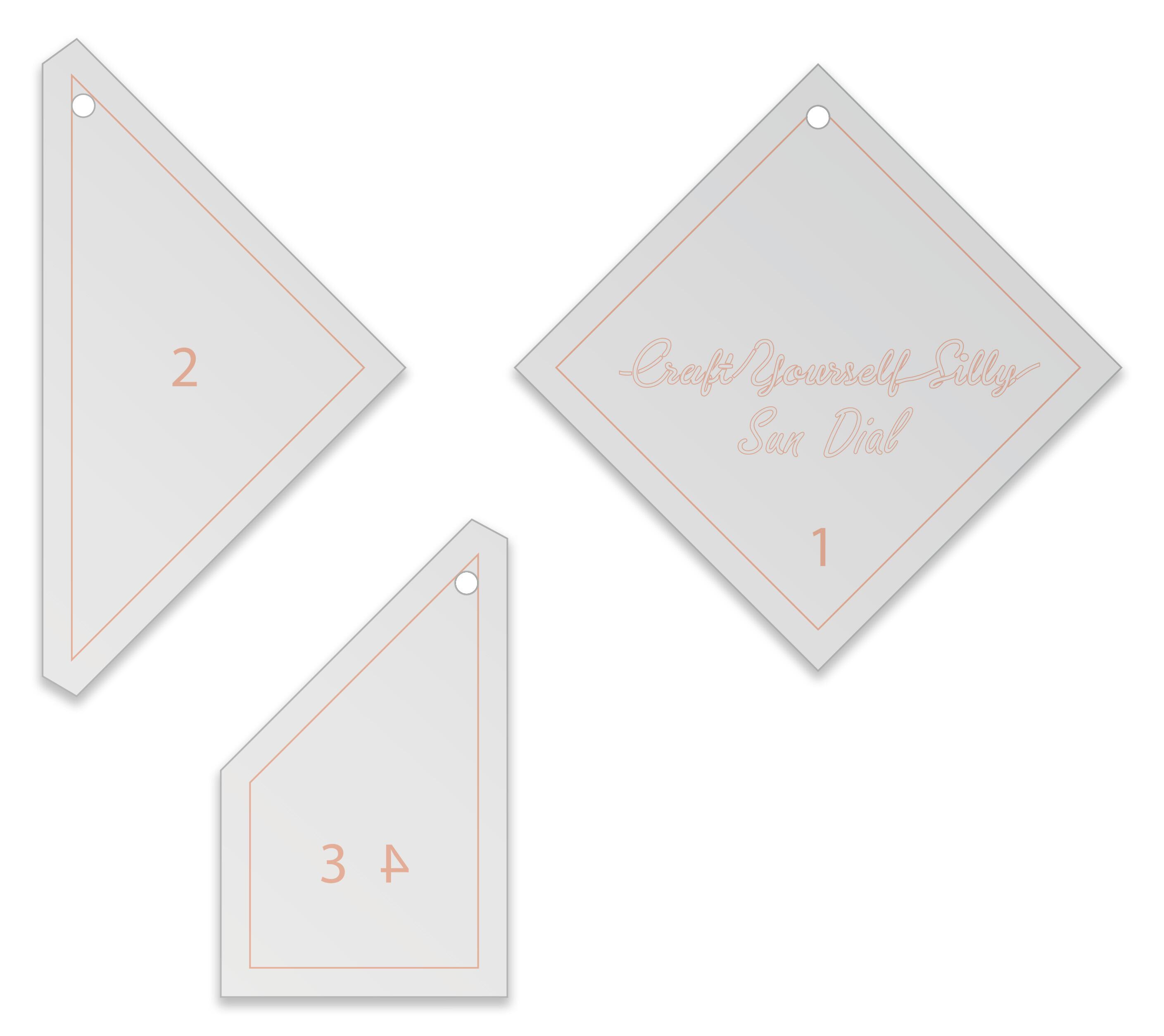 Sun Dial Quilt Template