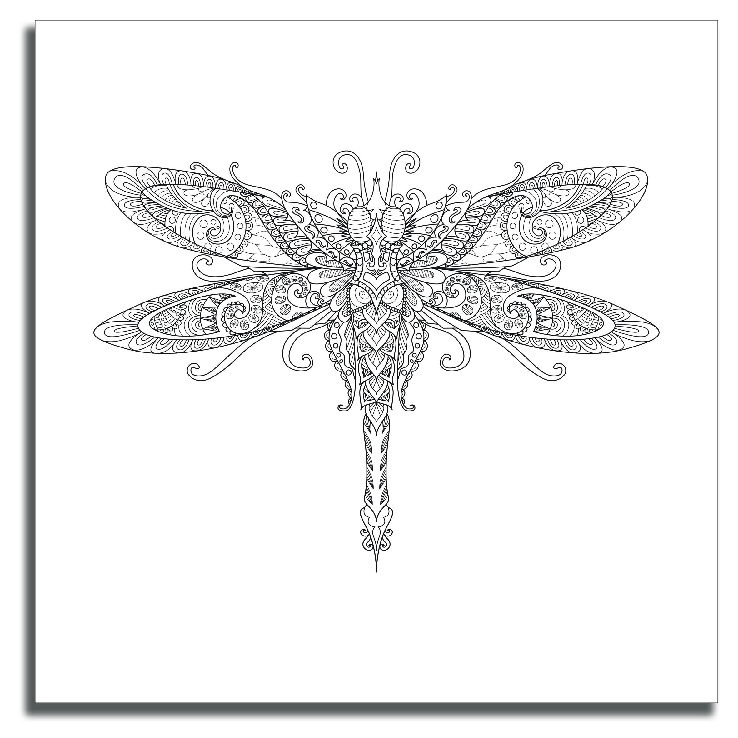 Dragonfly Colouring Panel
