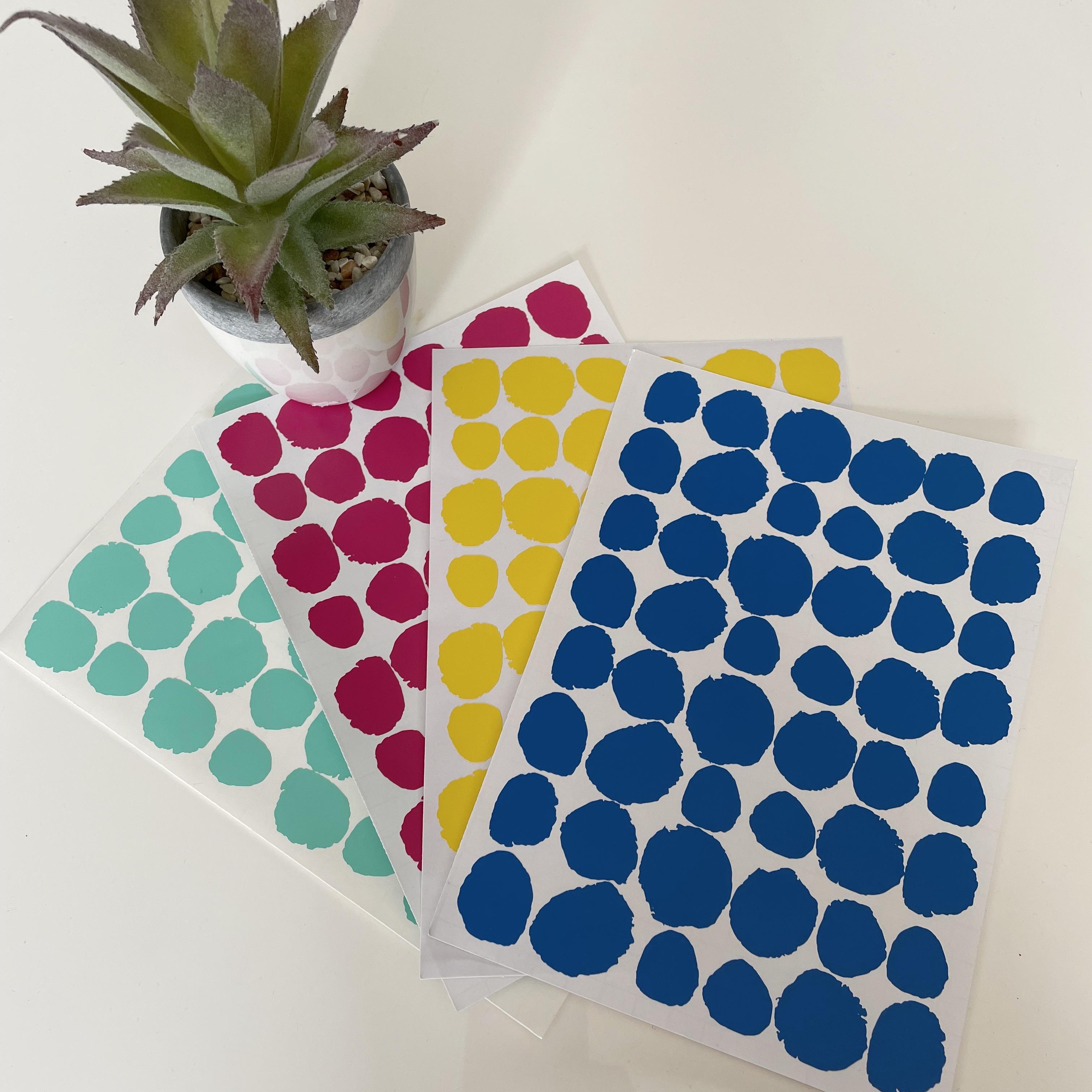Irregular dots wall stickers sheets