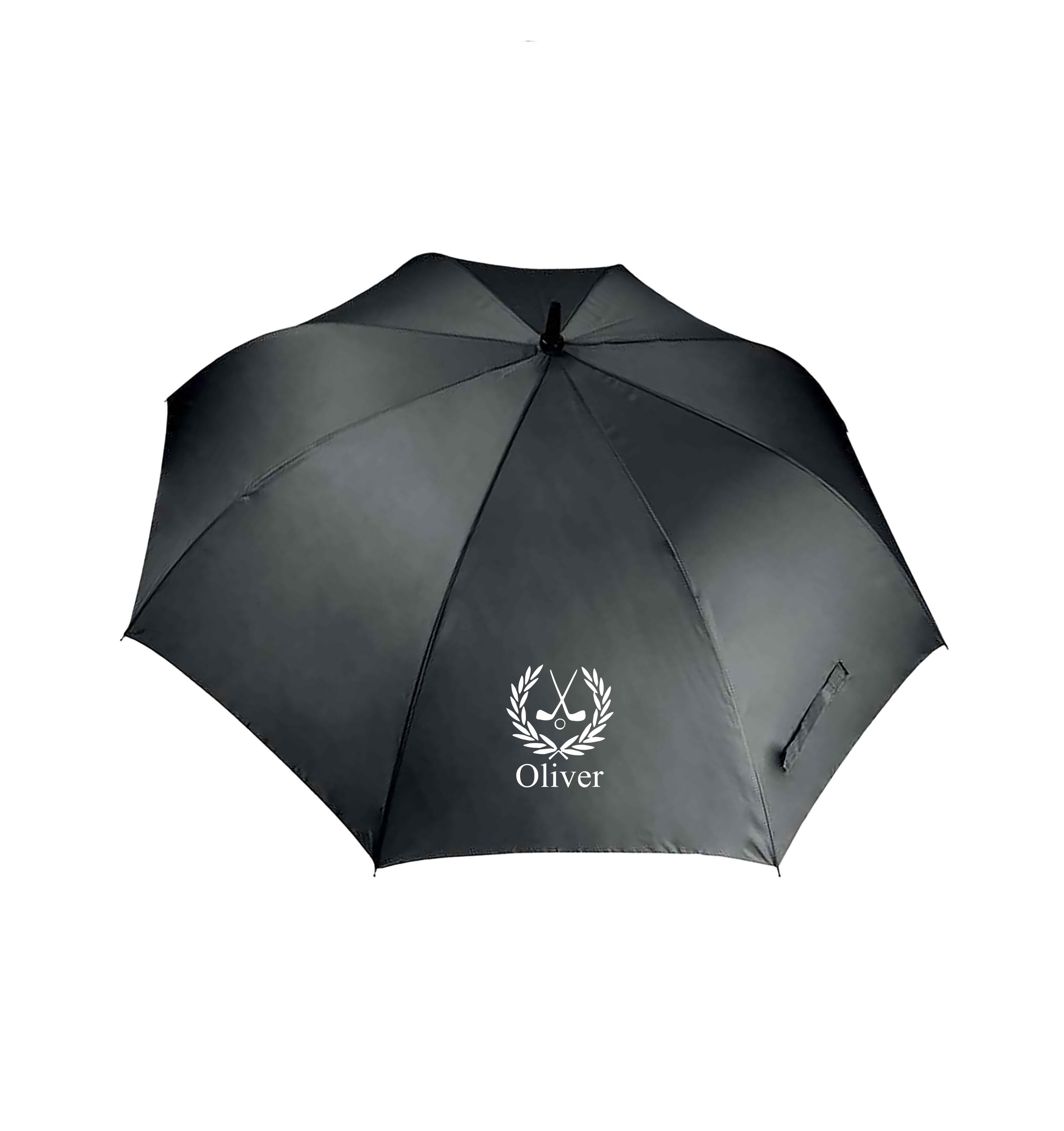 Personalised Large Golf Umbrella Black