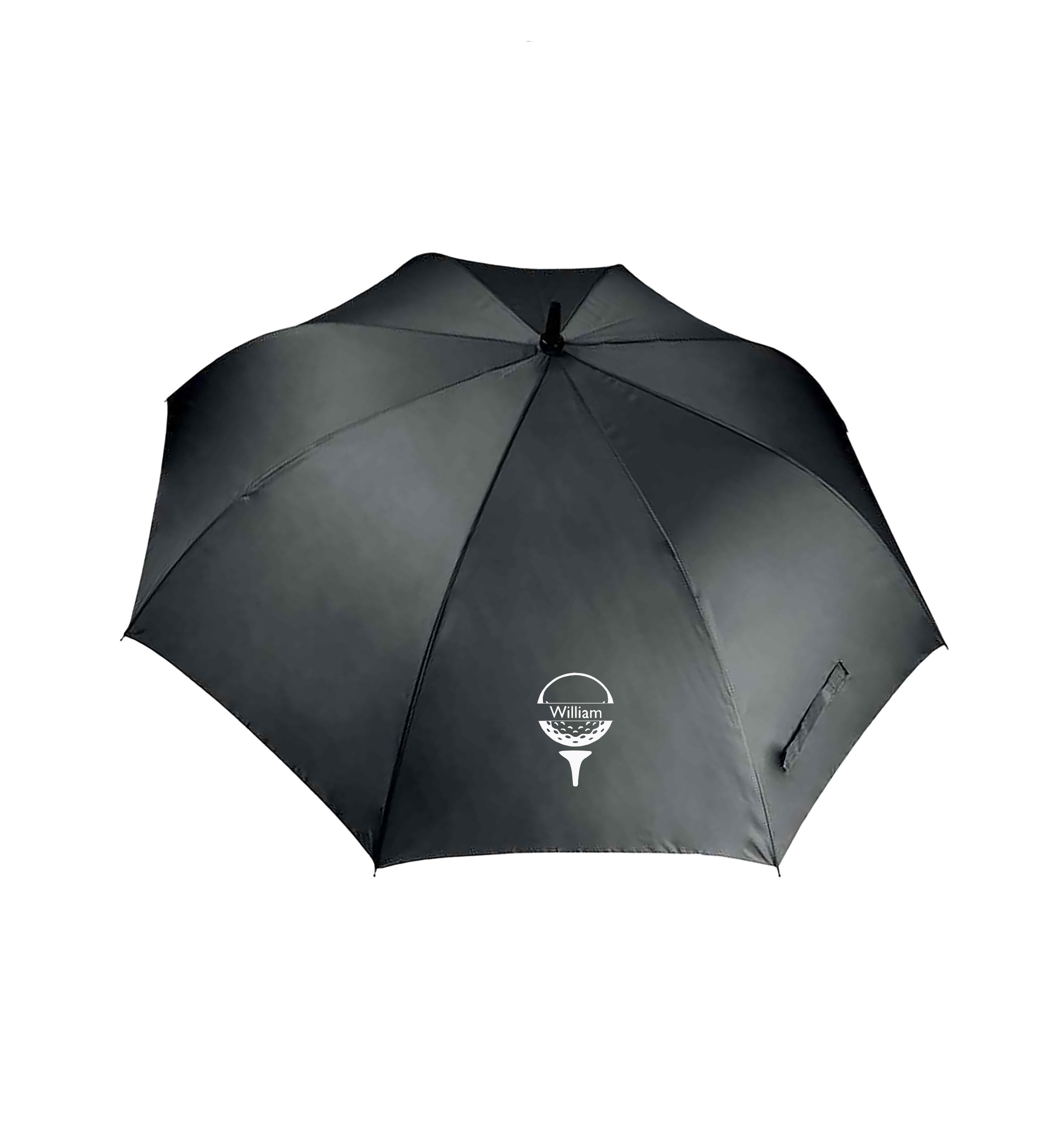 Golf Ball Design Large Golf Umbrella Black