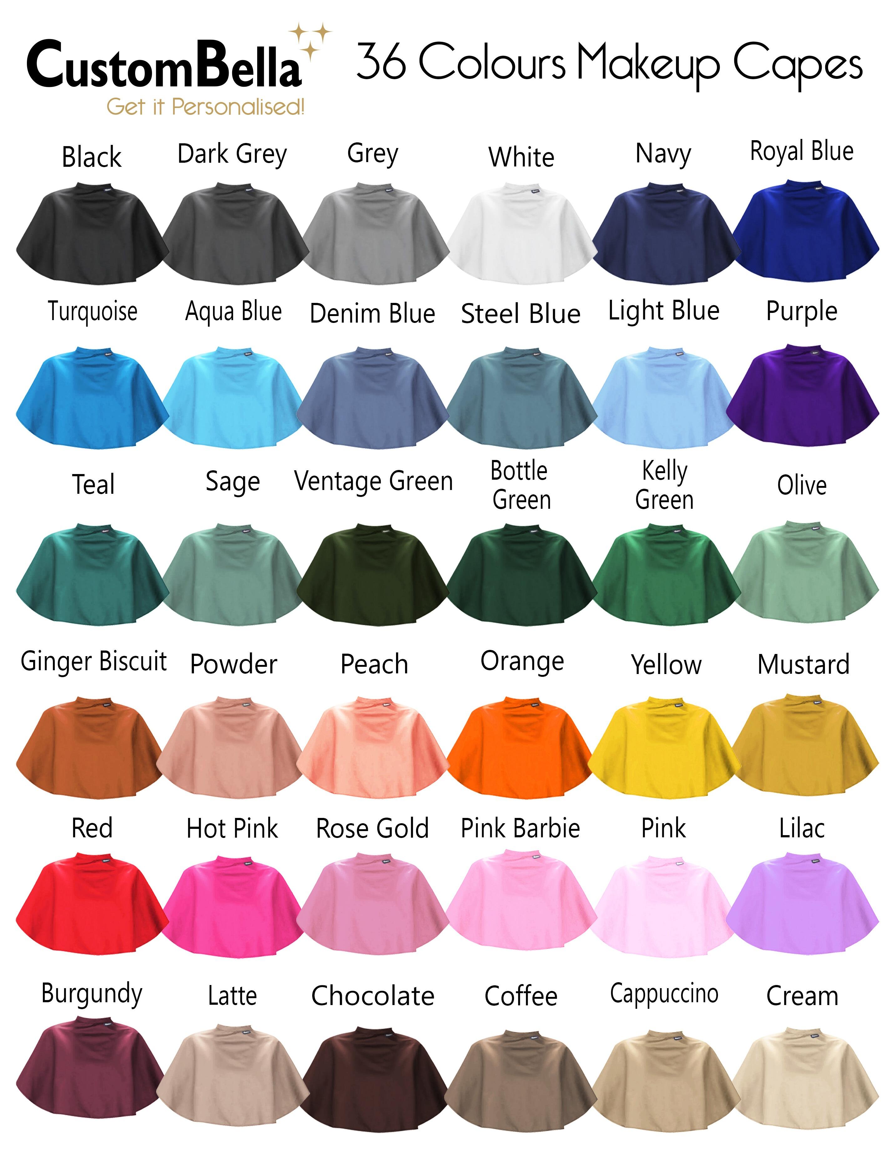 Printed logo Makeup Cape Latte
