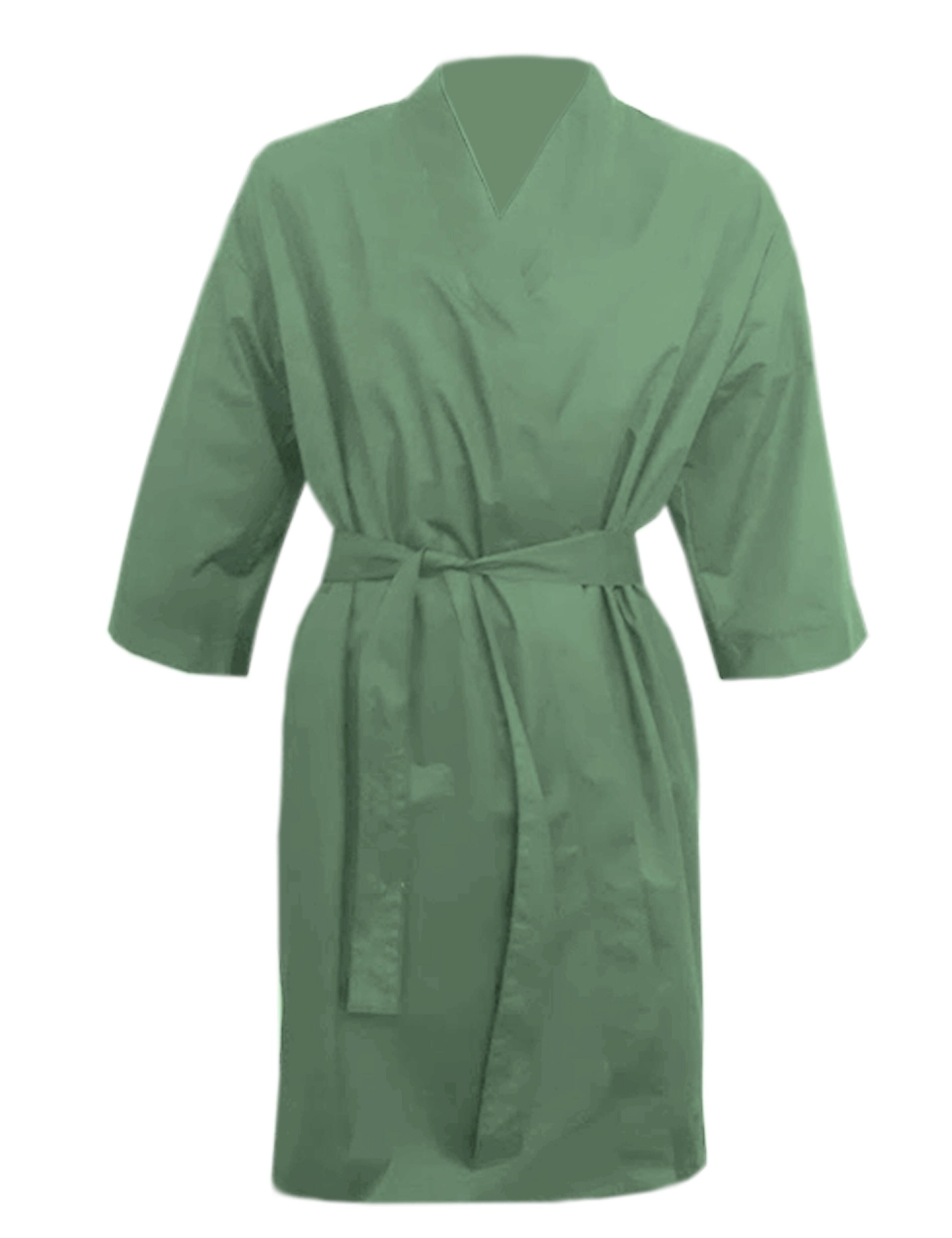 Nibano Hairdressing Kimono Gown Olive