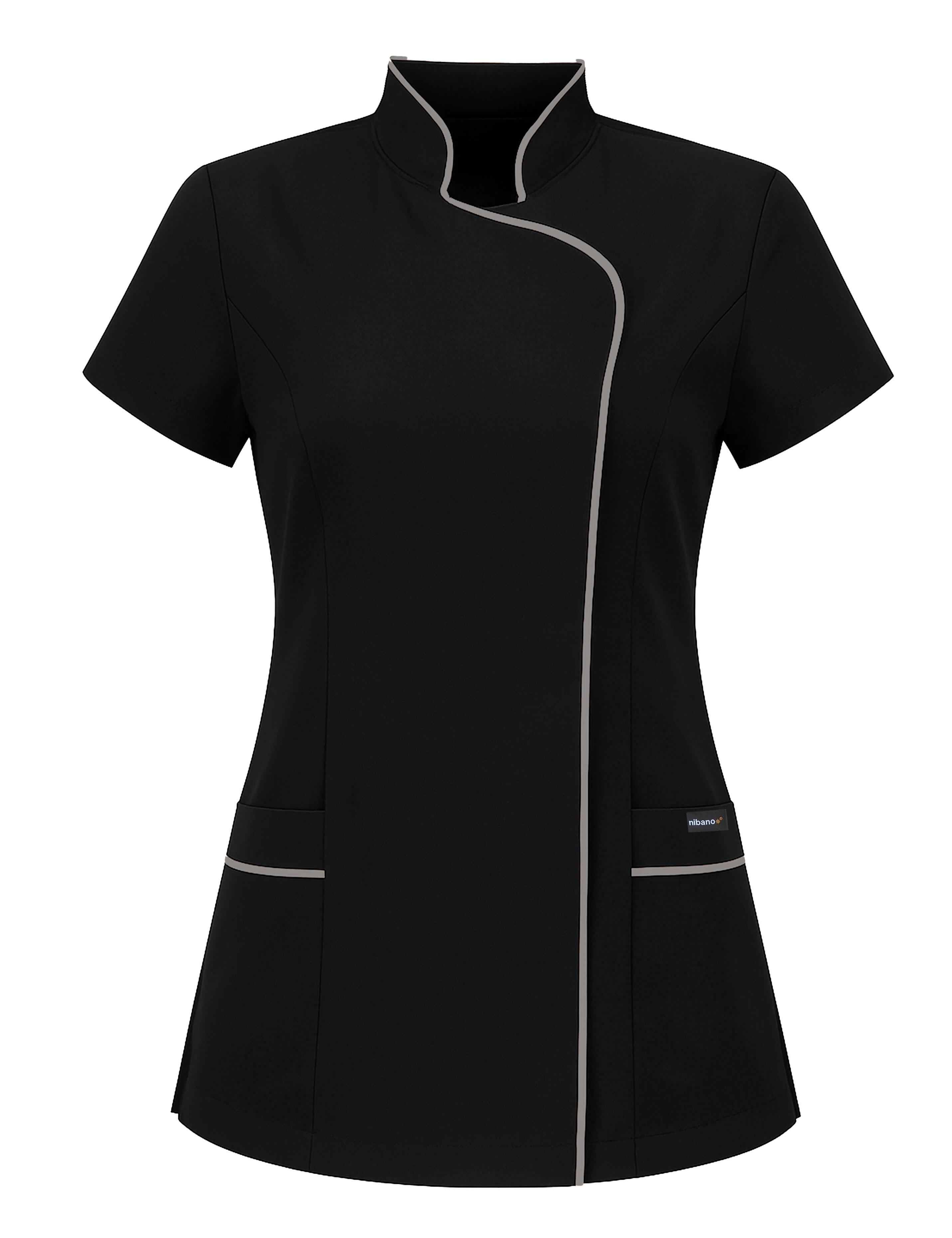 Black Grey Bi-Colour Essential Beauty Tunic