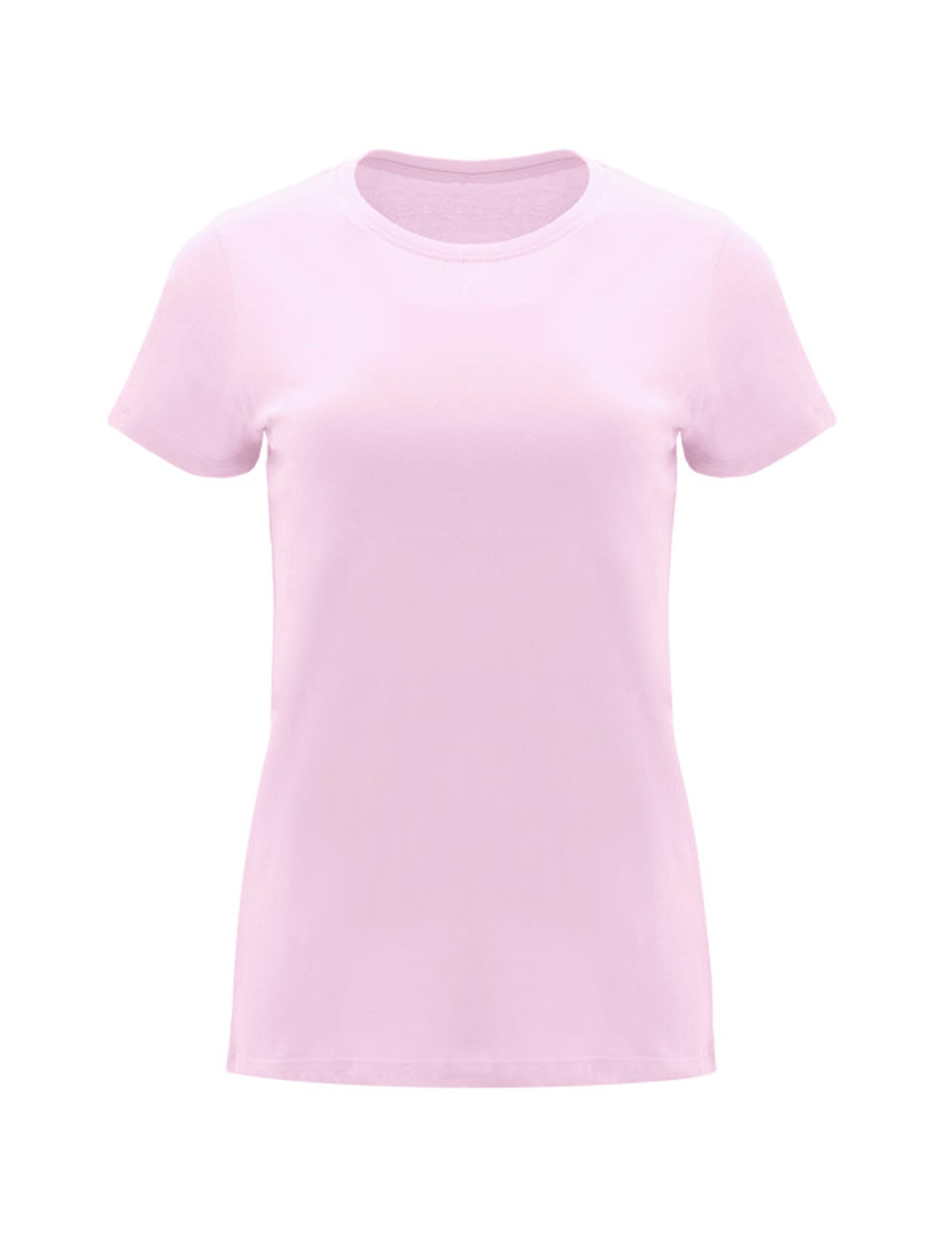 Plain pink women's T-shirt heavyweight cotton