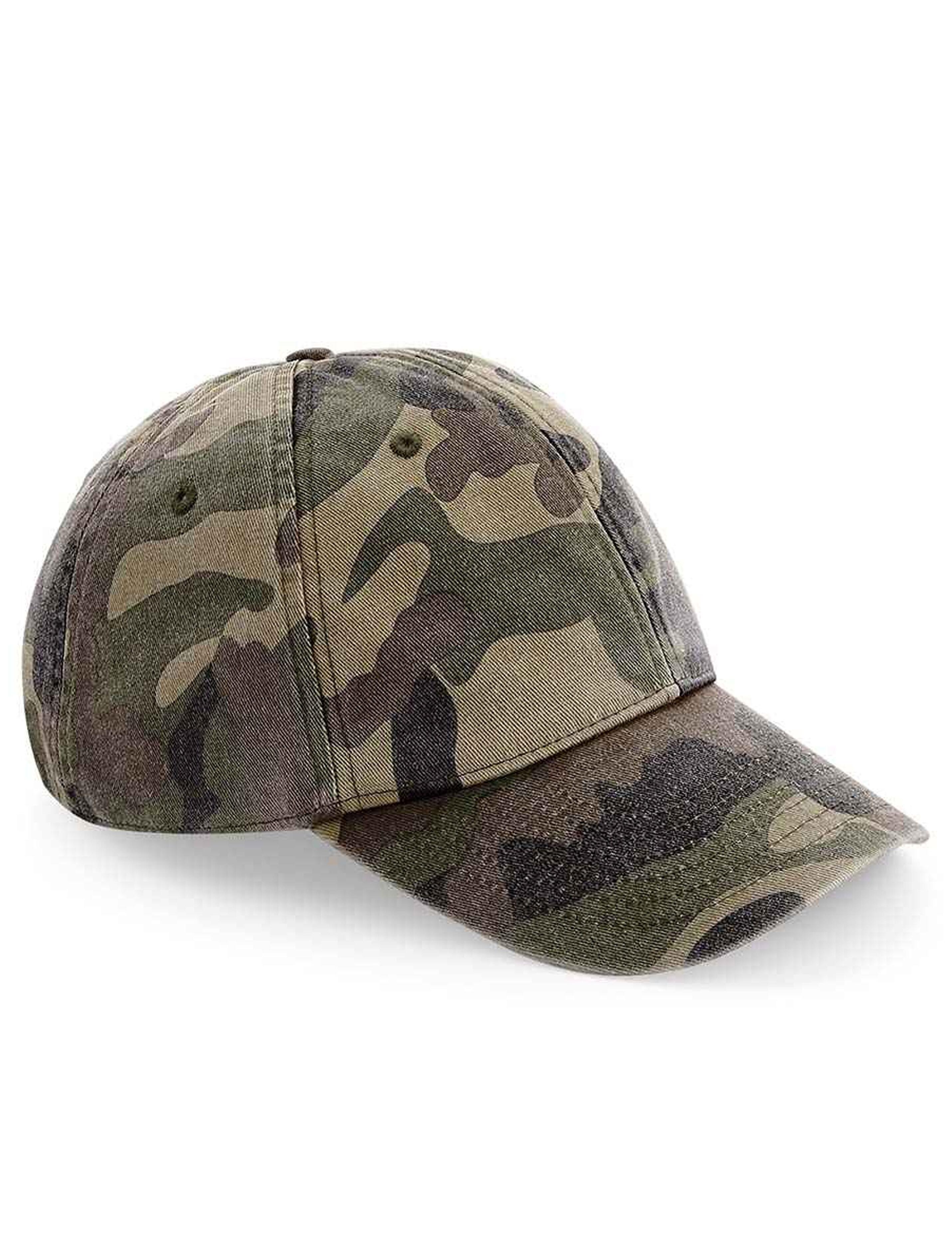 Jungle camouflage baseball cap low profile vintage style
