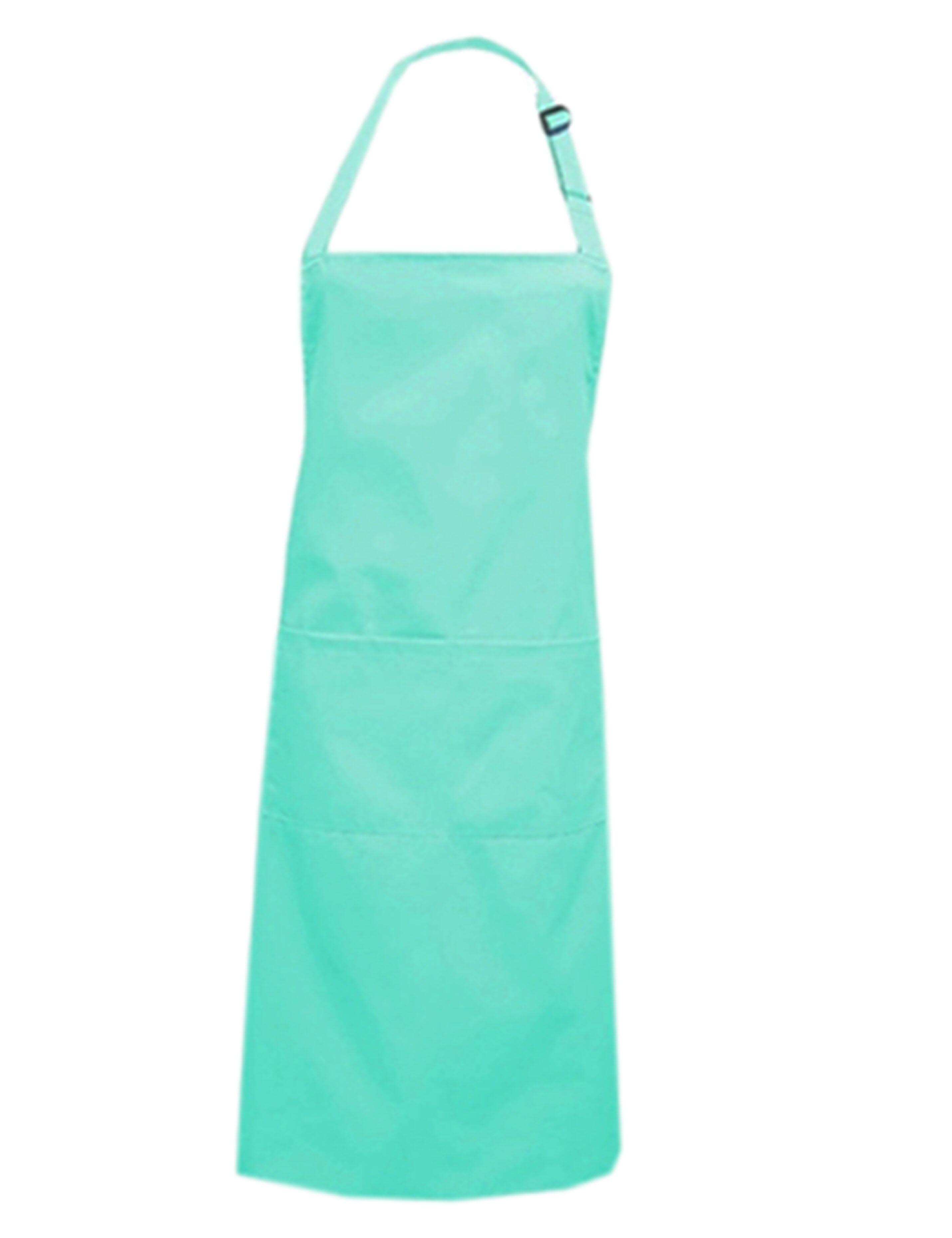 Adjustable plus size Mint apron for kitchen, café, or salon work