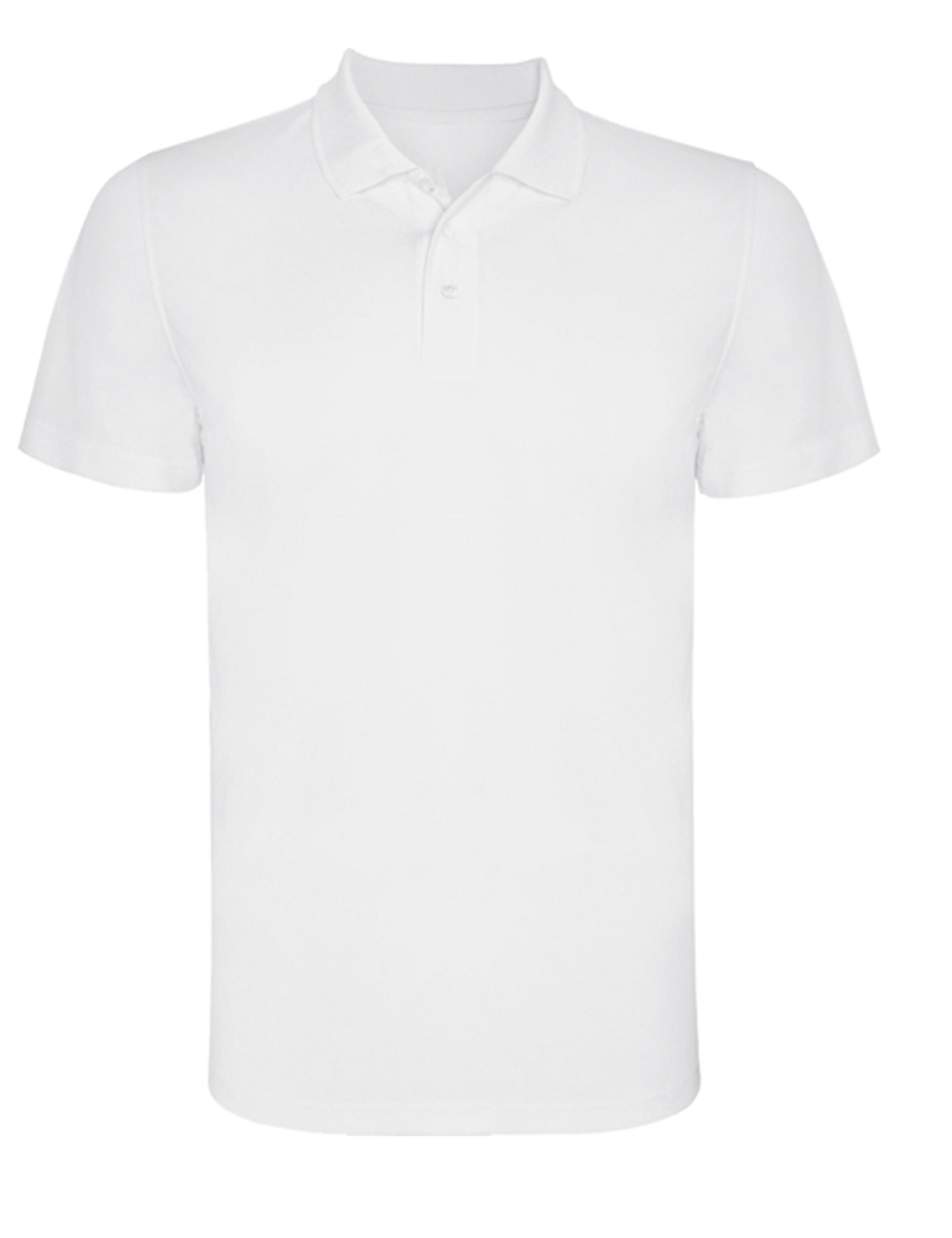 White athletic polo shirt Dri-Fit quick dry material
