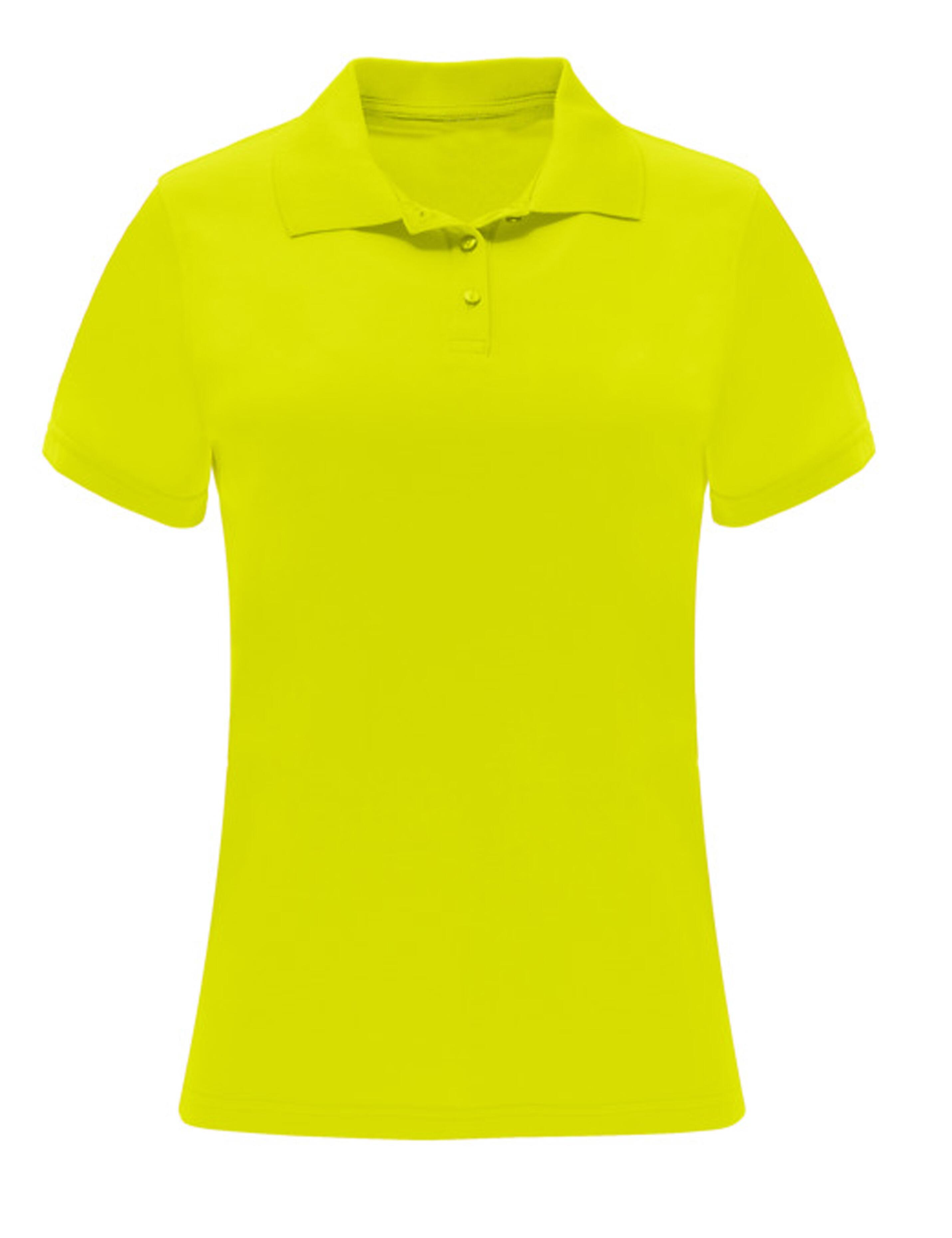 Dri-FIT women’s polo shirt neon yellow breathable fabric plain or embroidered