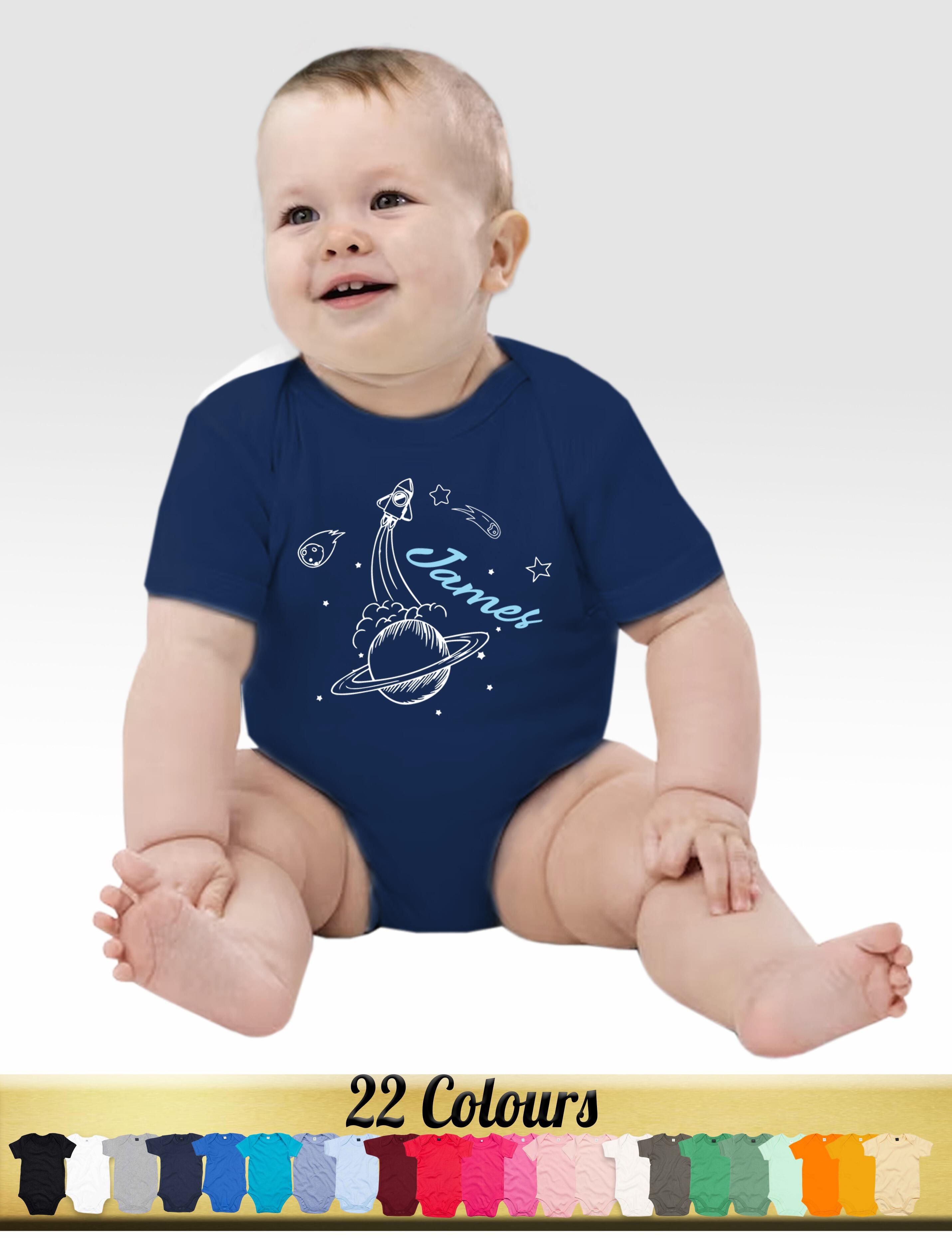 Personalised Space Baby Bodysuit
