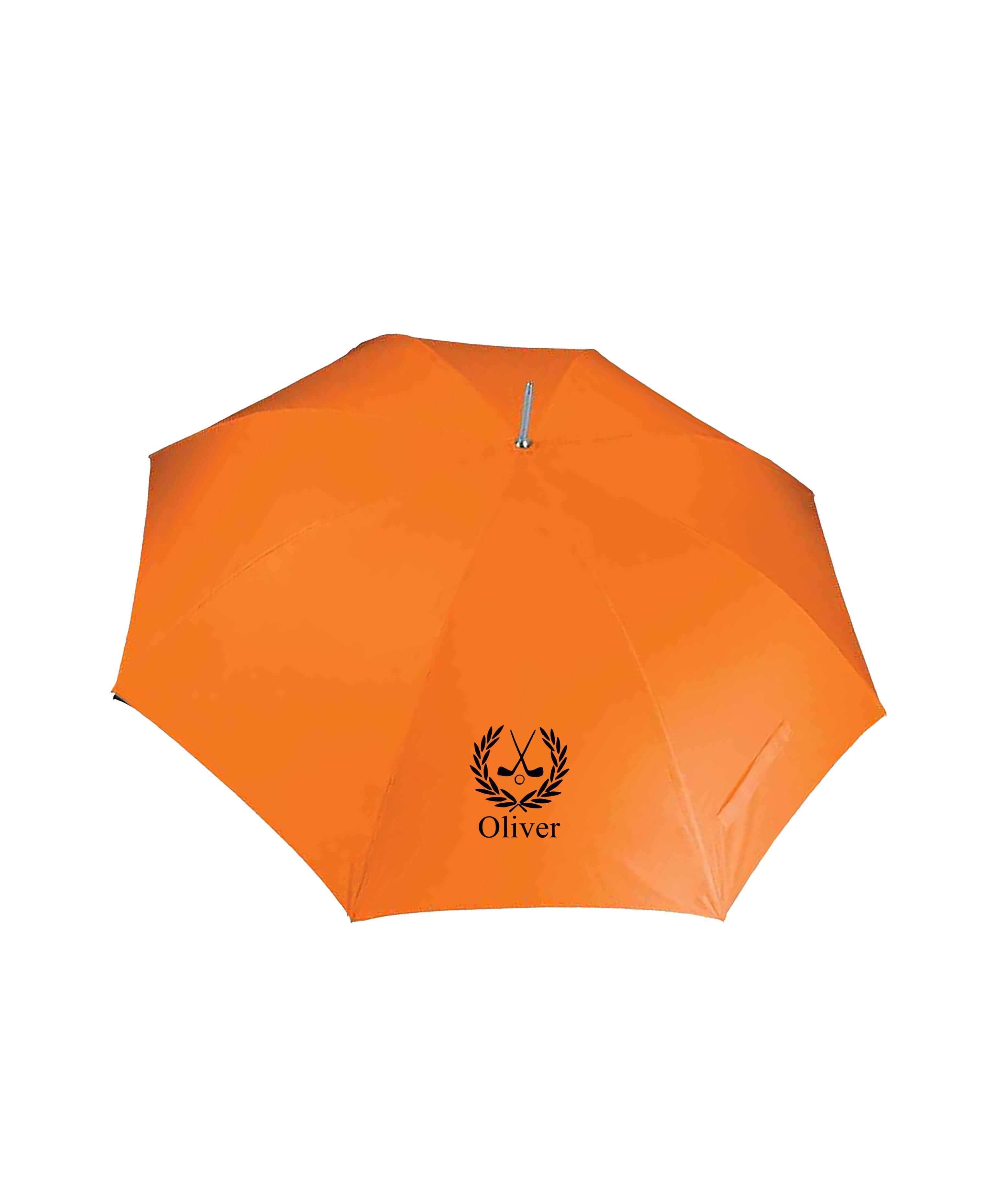 Personalised Large Golf Umbrella Orange