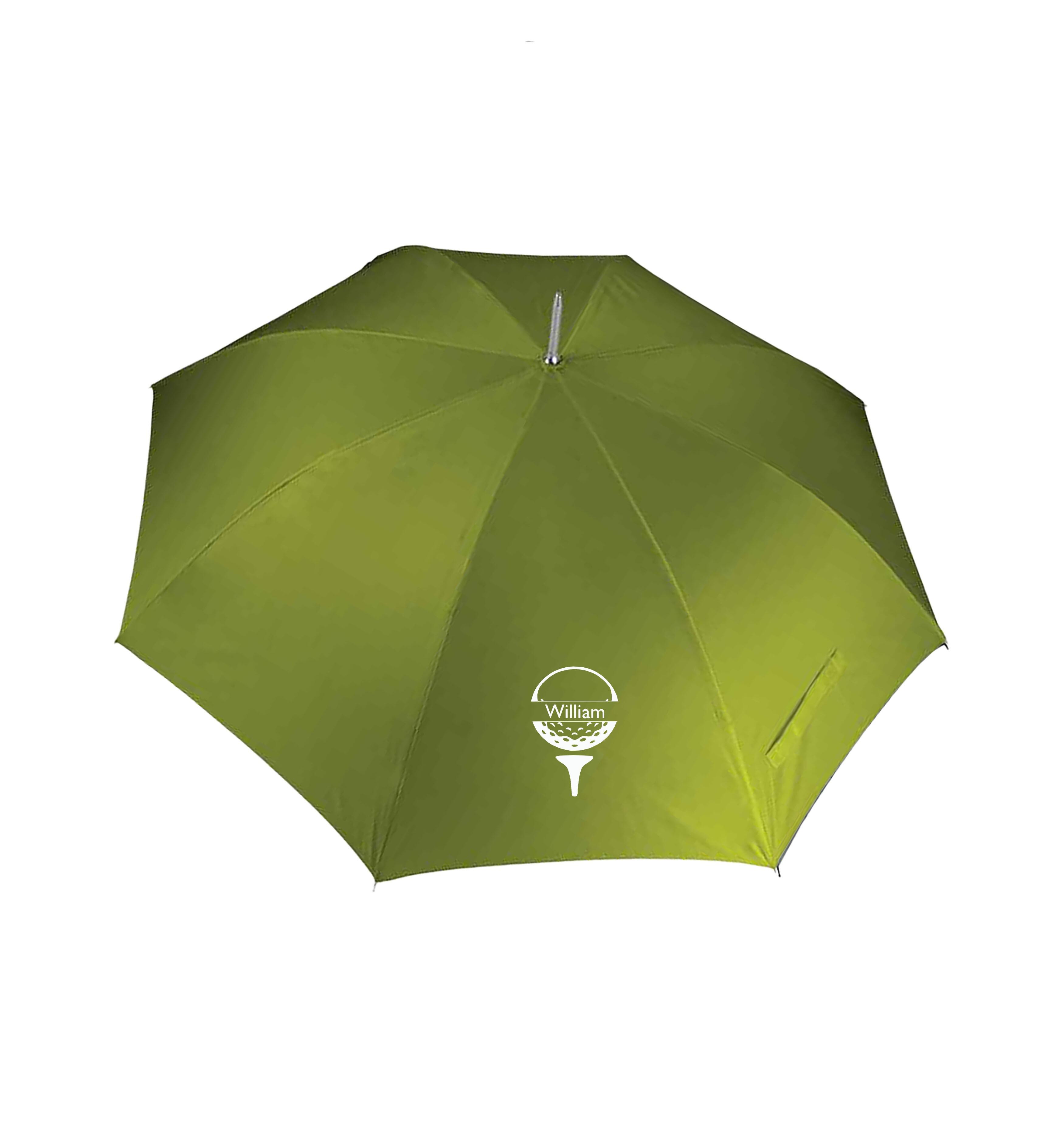 Golf Ball Design Large Golf Umbrella Lime