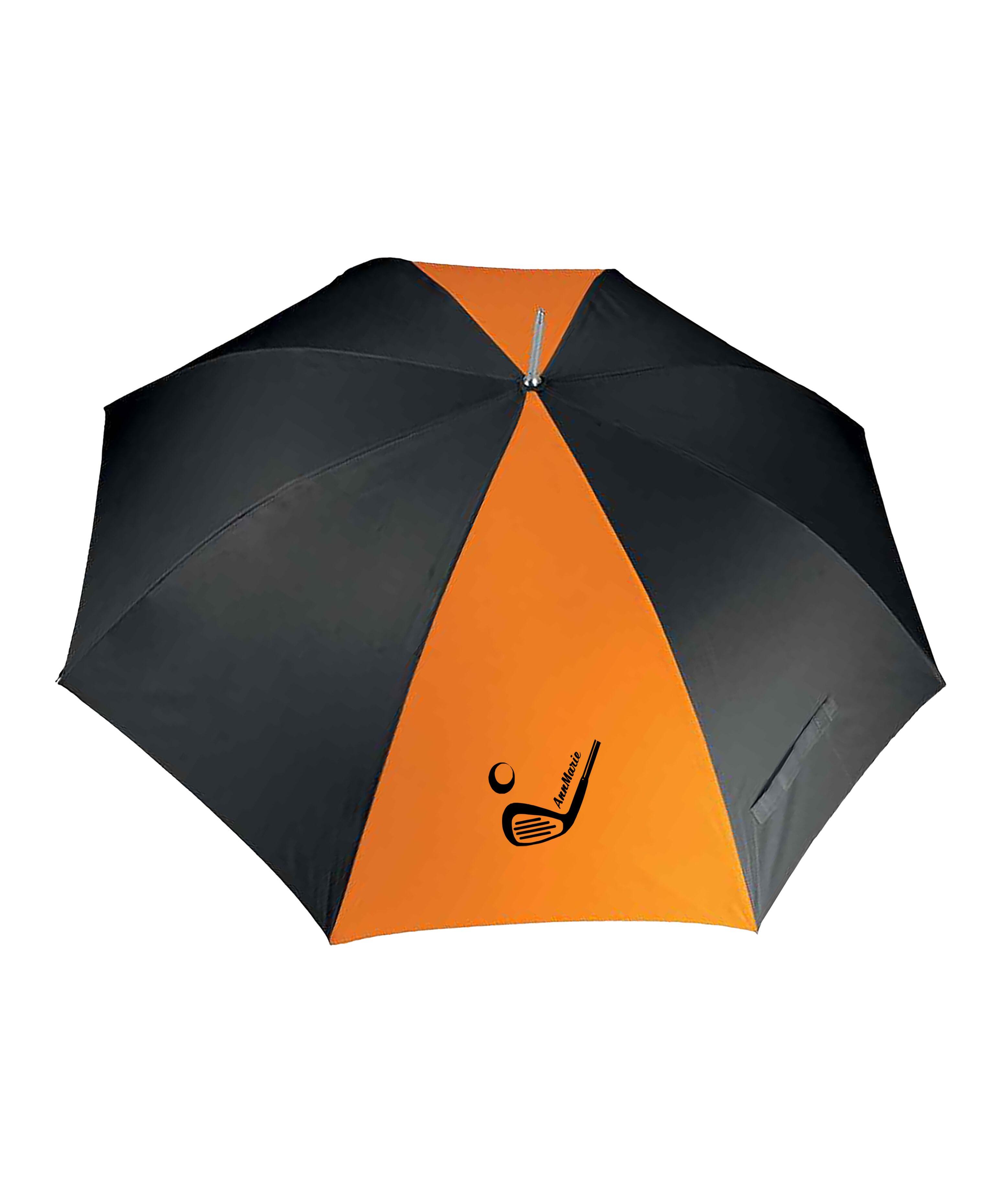 Golf Club Design X-Large Golf Umbrella Black/Orange