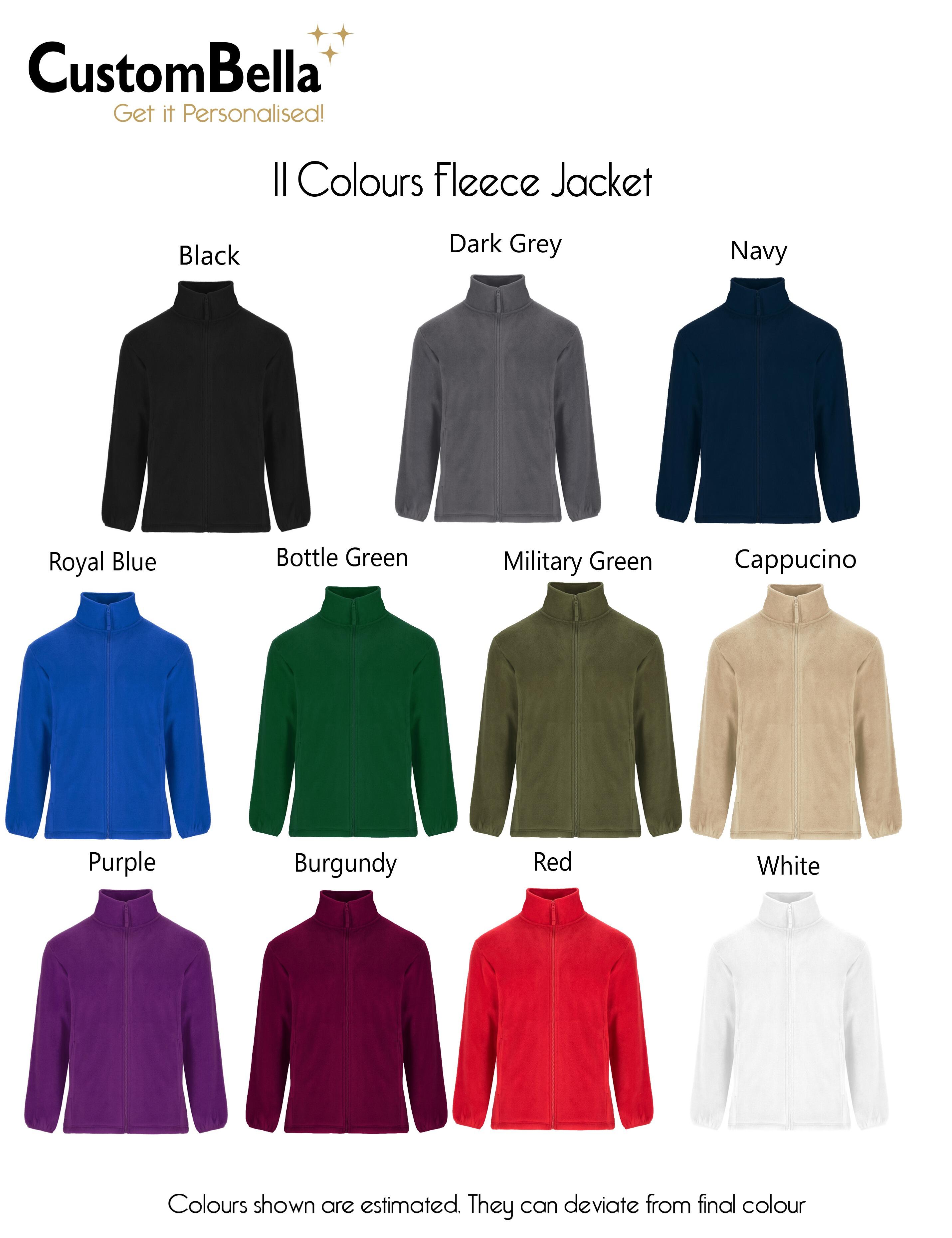 Custom Fleece jacket Unisex with embroidery cappuccino