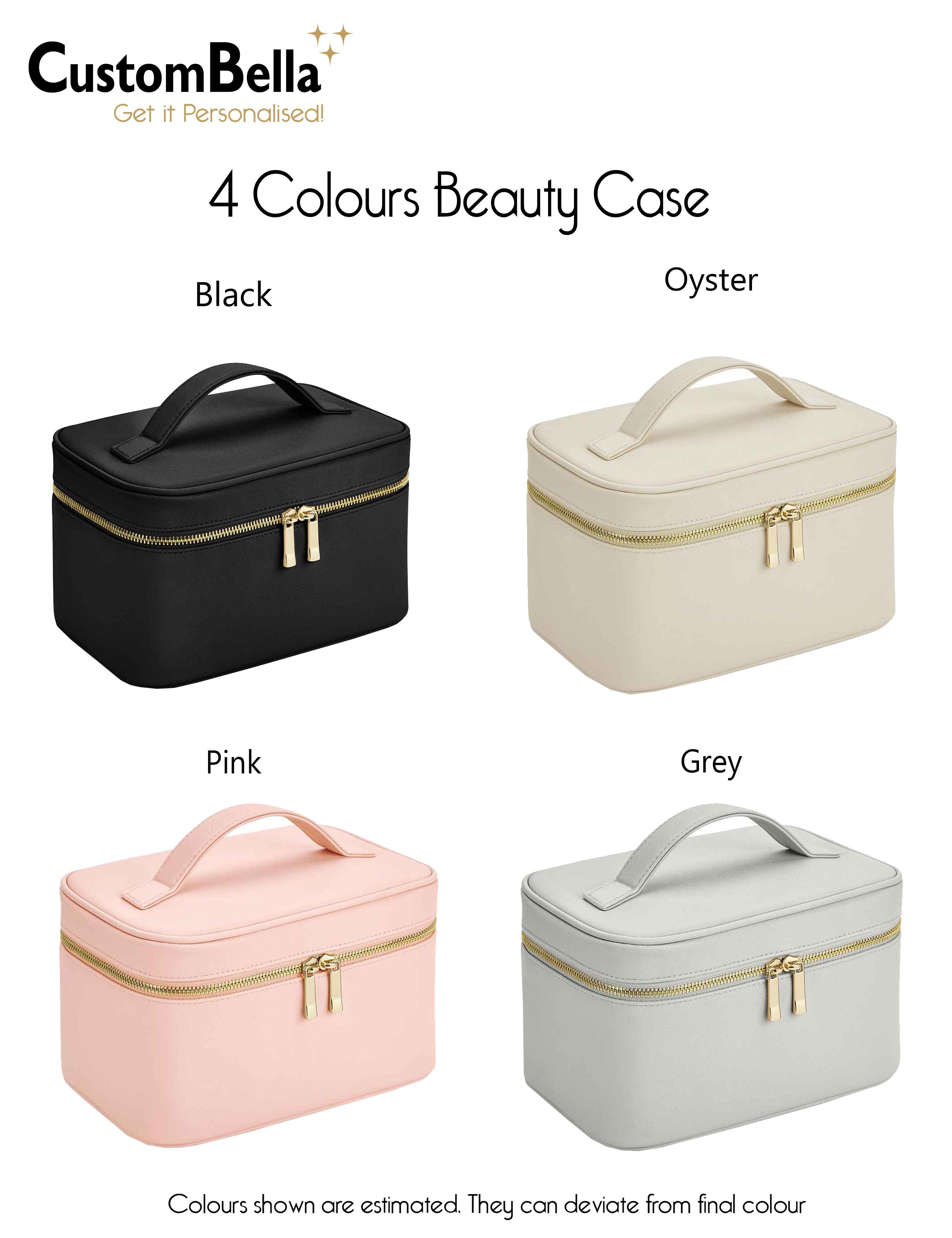 Personalised cosmetic bag with embroidery oyster