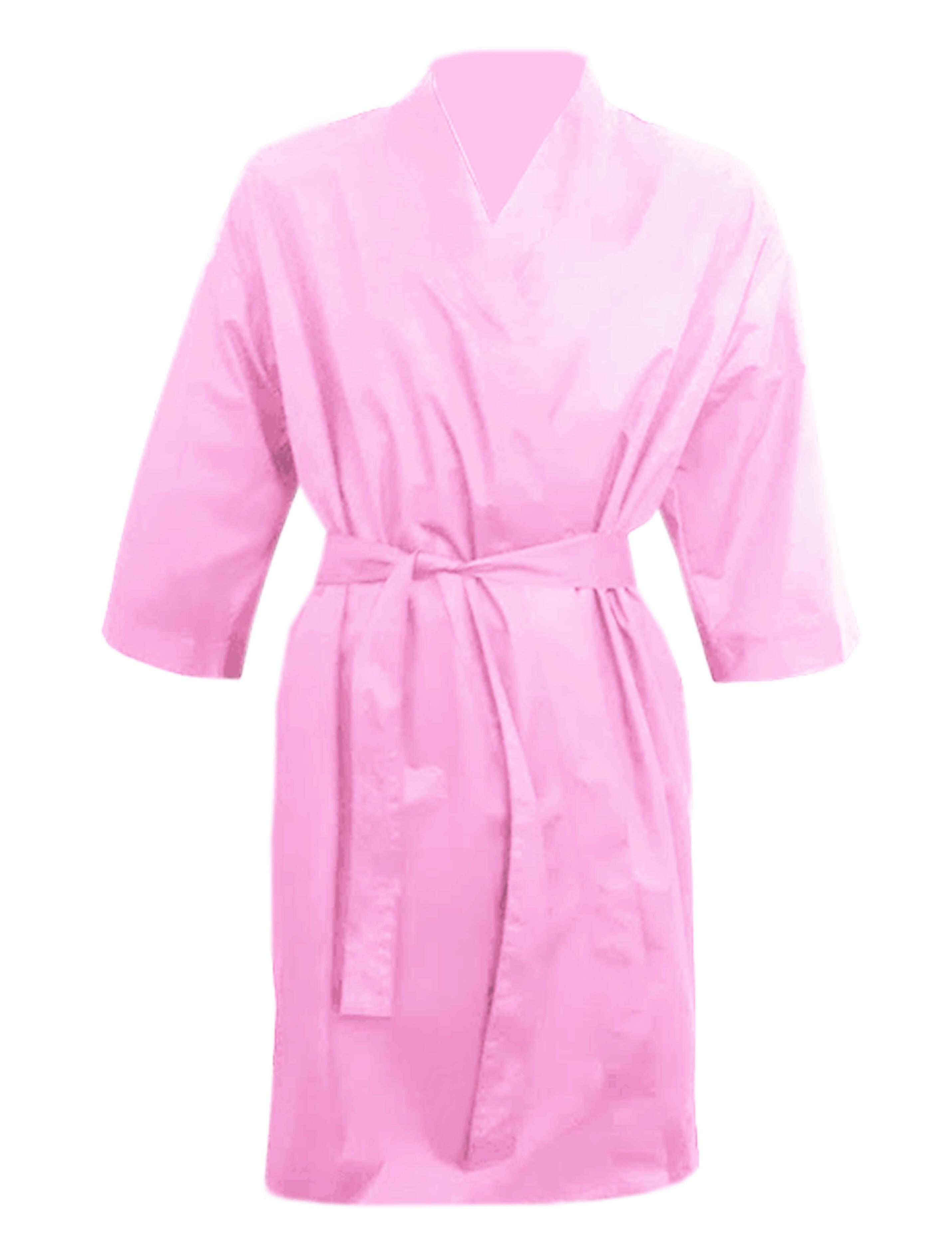 Nibano Hairdressing Kimono Gown Pink