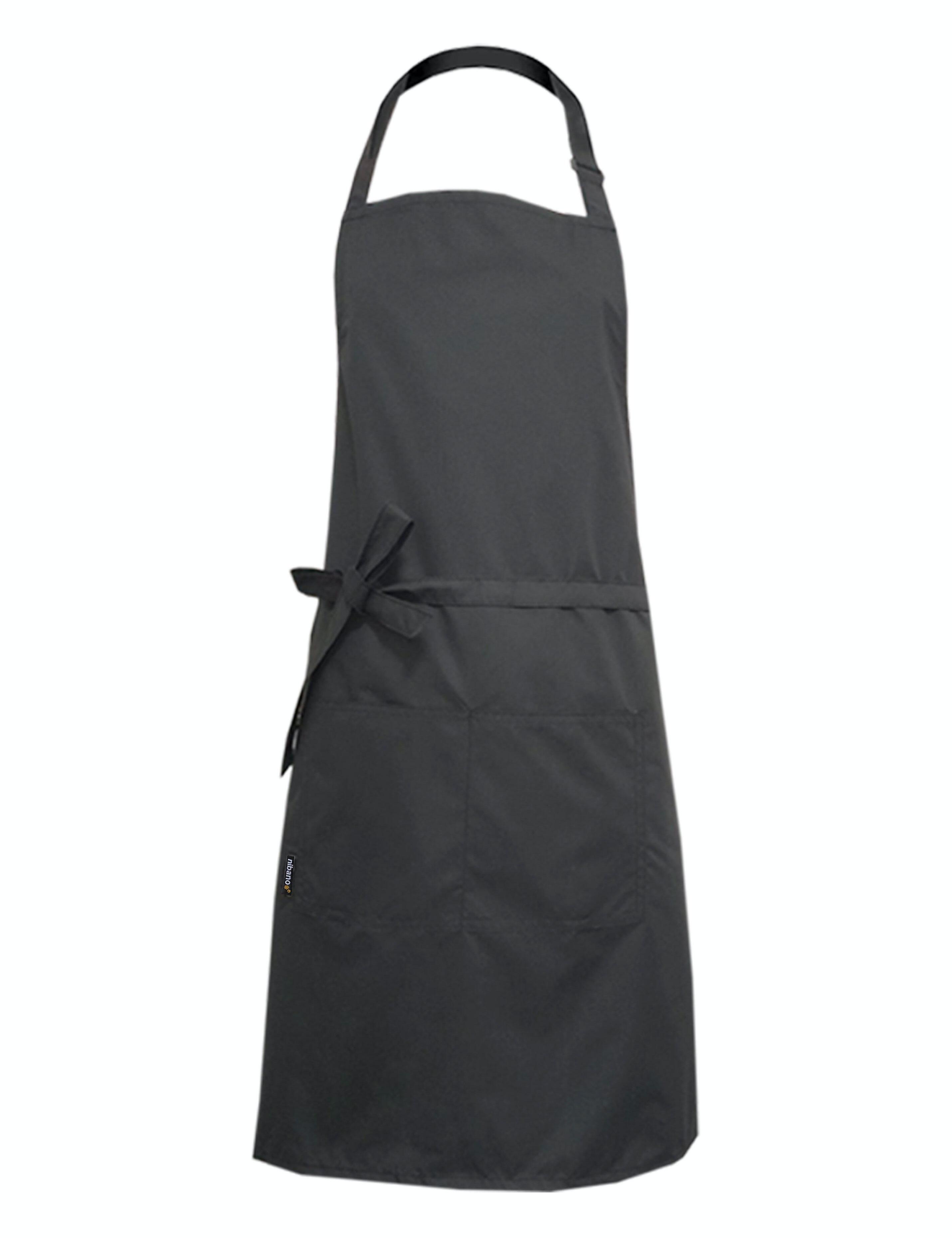 Nibano waterproof hair and beauty salon apron dark grey