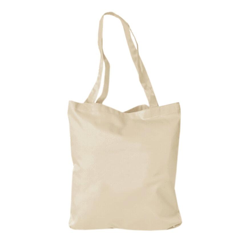 Cream polycotton tote bag