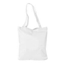 White Polycotton shopping bag Plain Printed or Embroidered