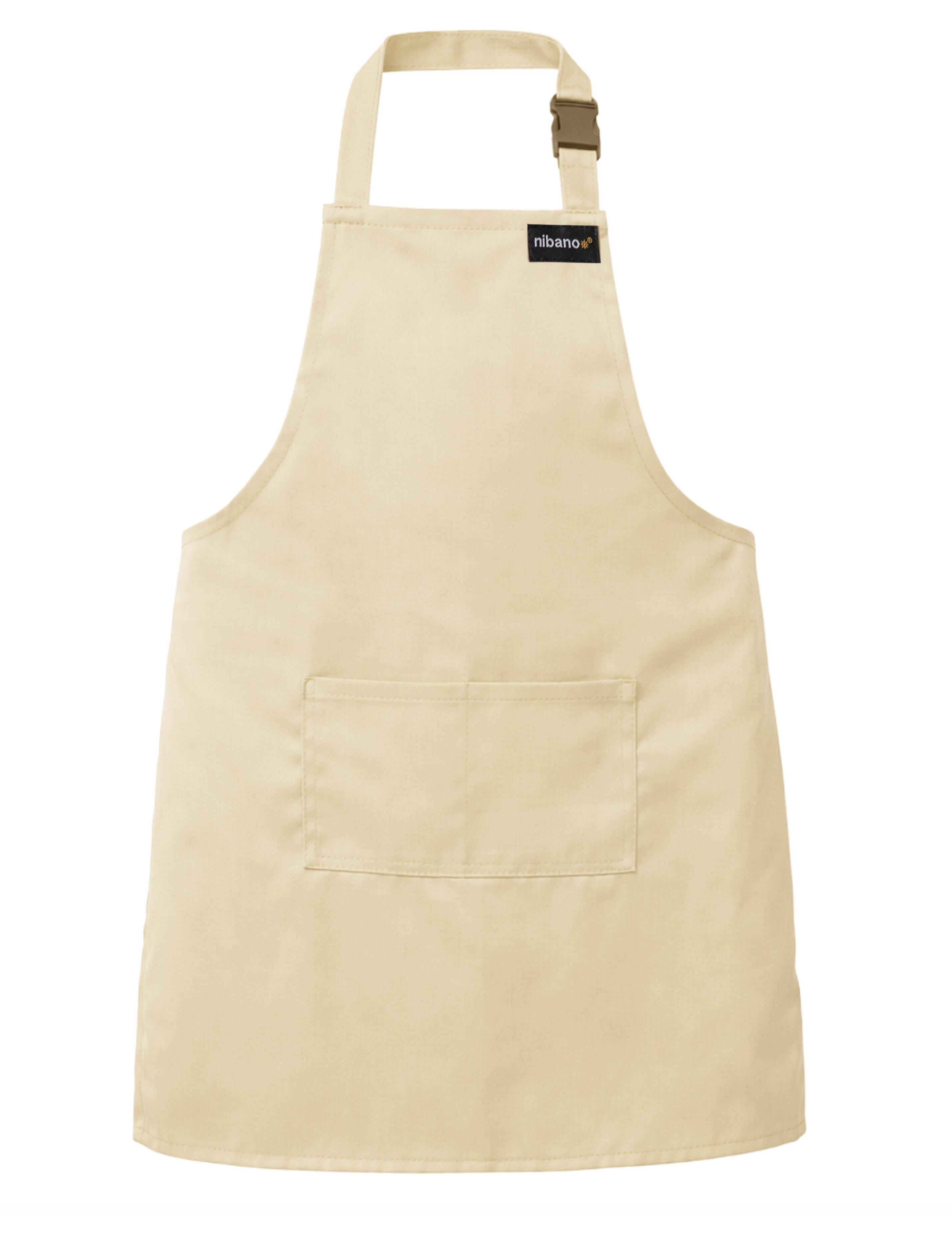 Personalised Kids Apron Cream Printed
