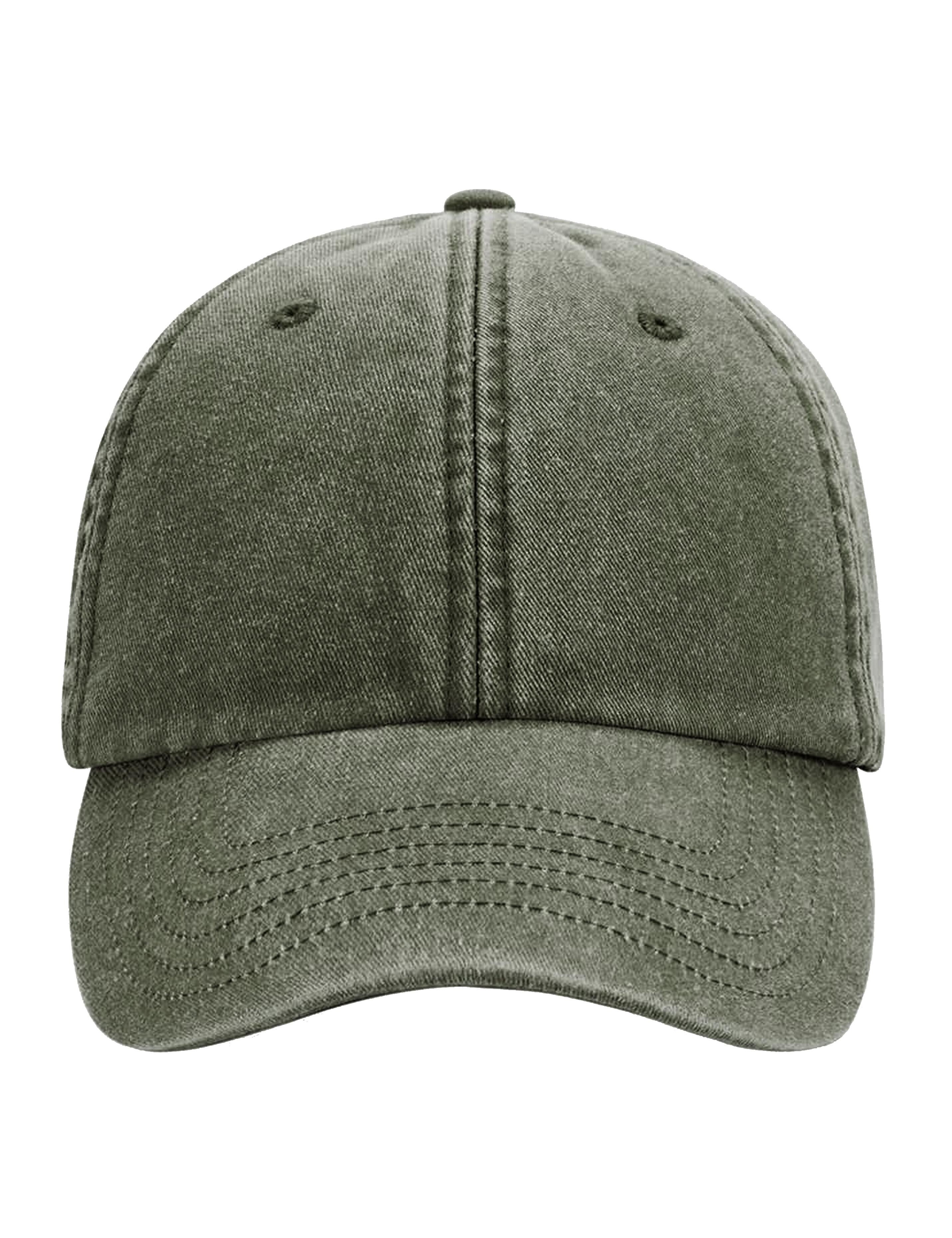 Classic olive  baseball cap low profile vintage style