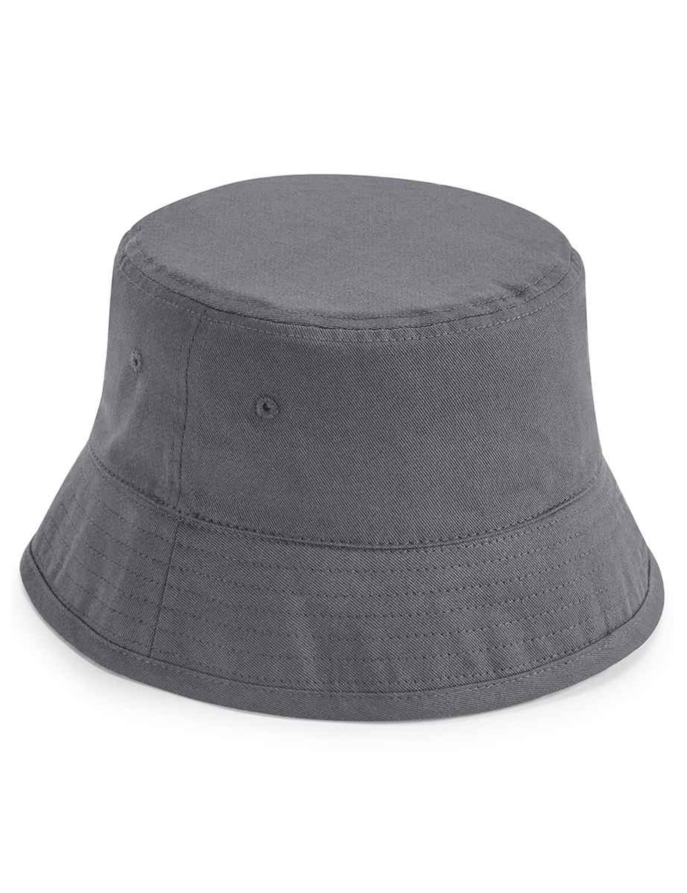 Personalised Organic cotton bucket hat dark grey