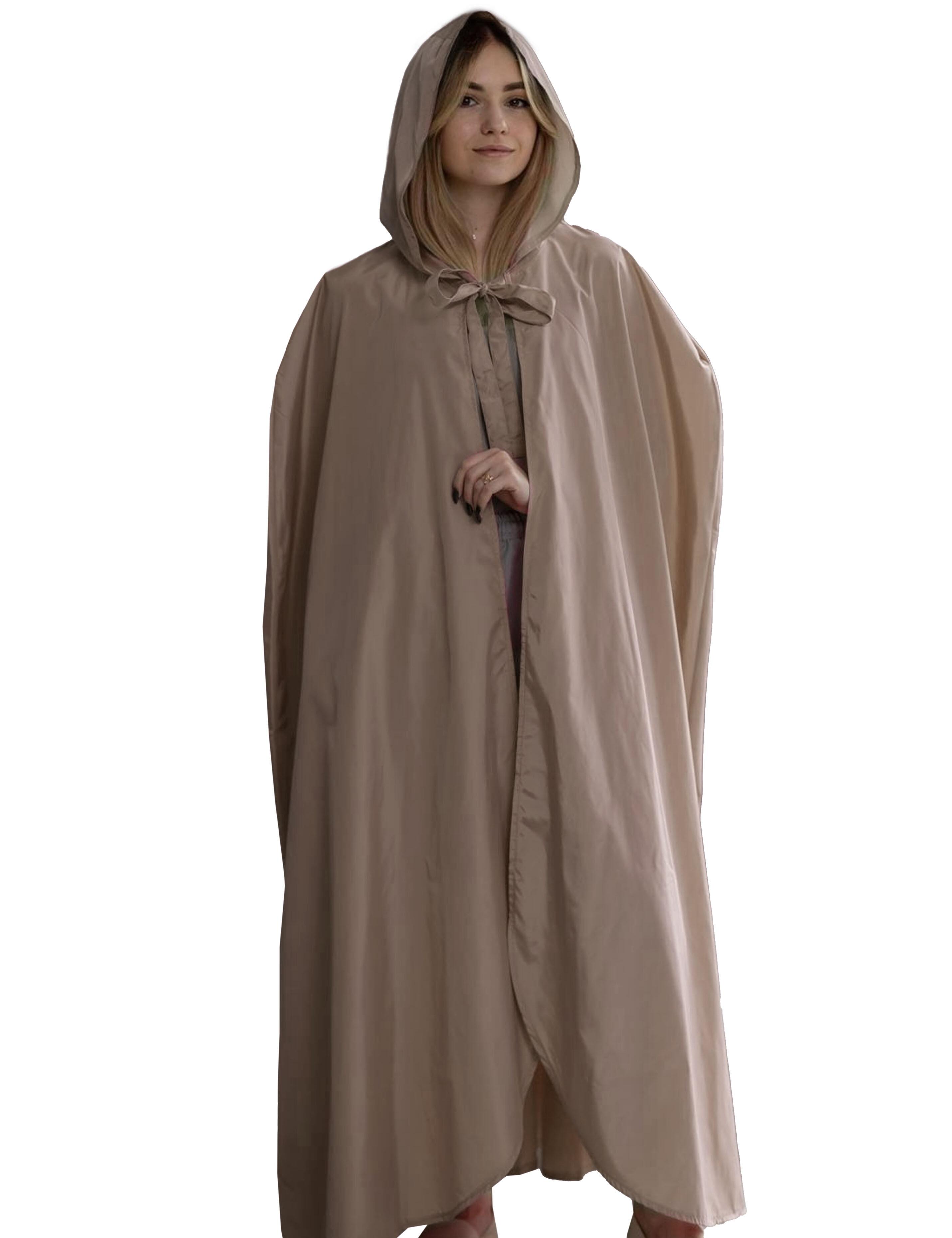 Hooded Hairdressing show gown Latte