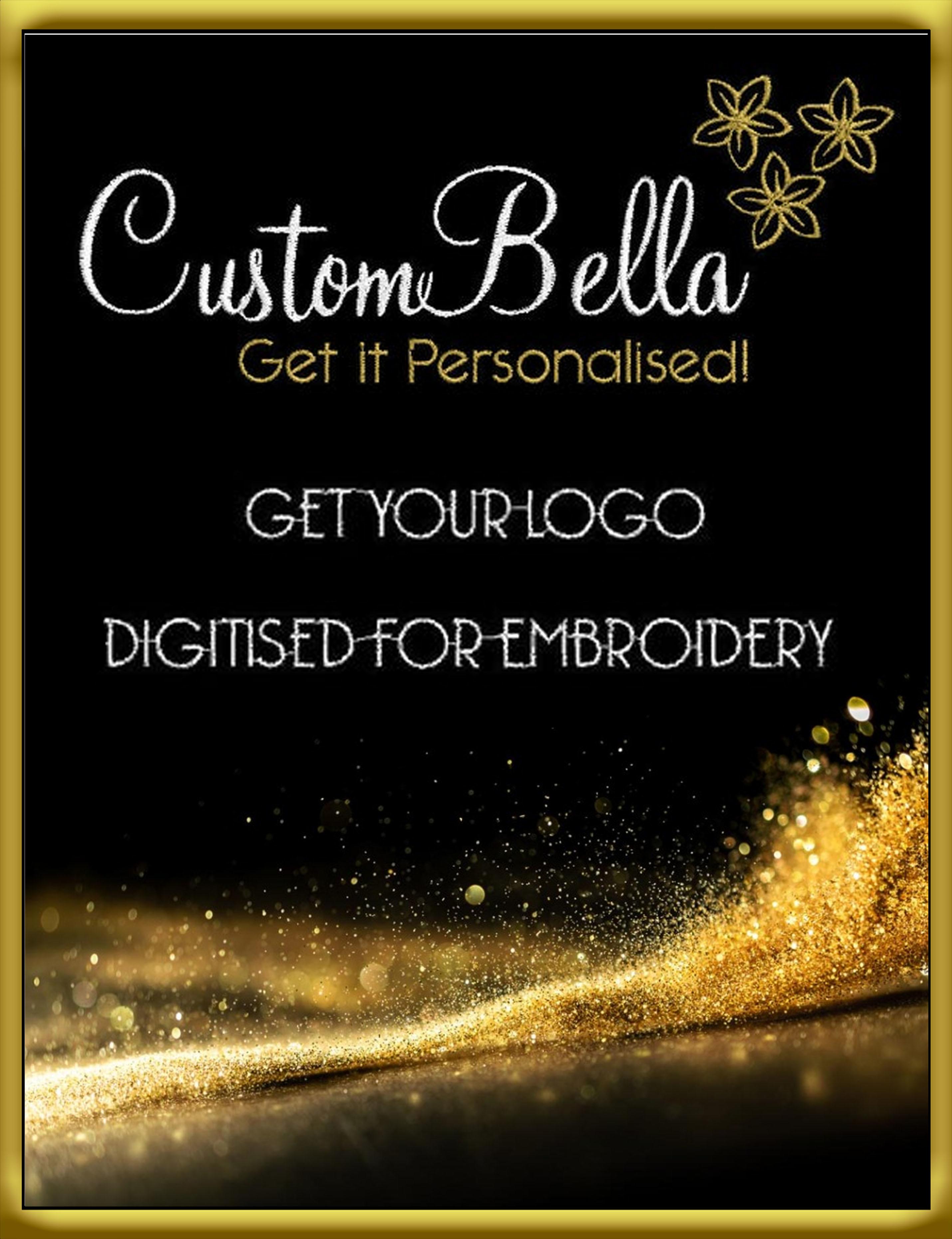 Custombella Embroidery logo creation set up