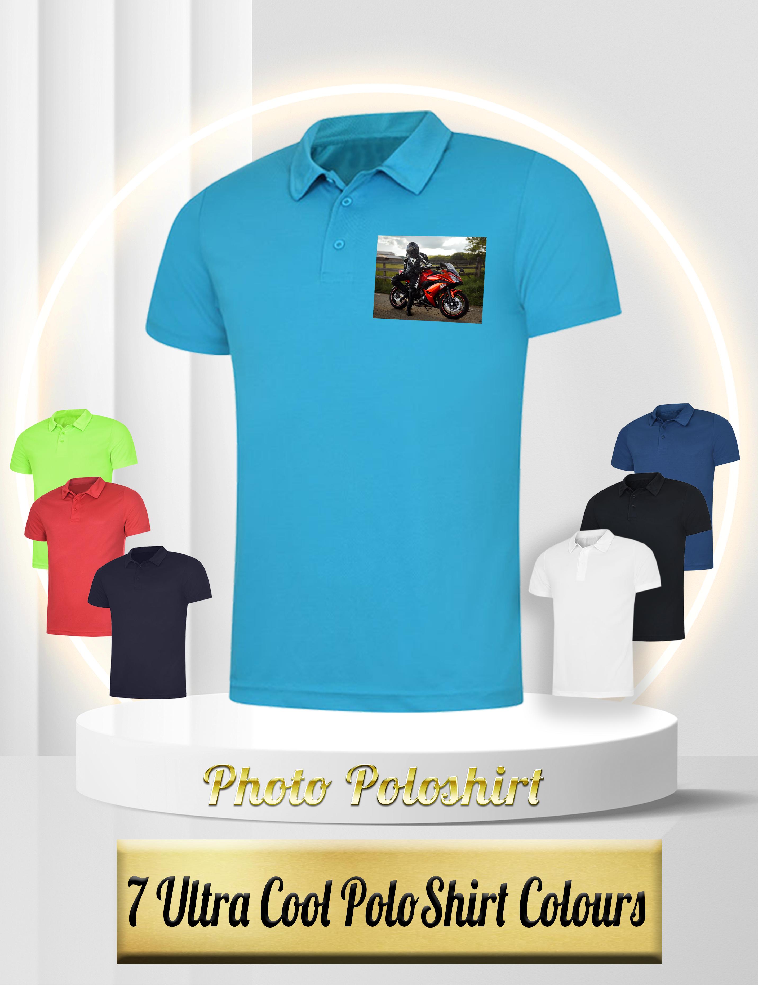 Photo Printed Dri Fit Polo Shirt