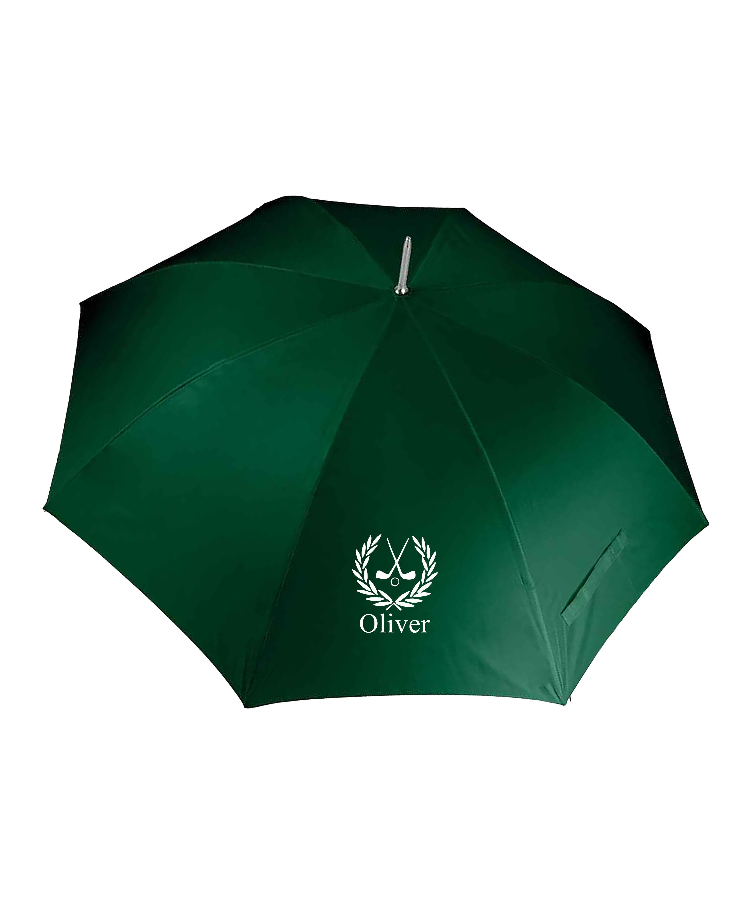 Personalised X-Large Golf Umbrella Bottle Green