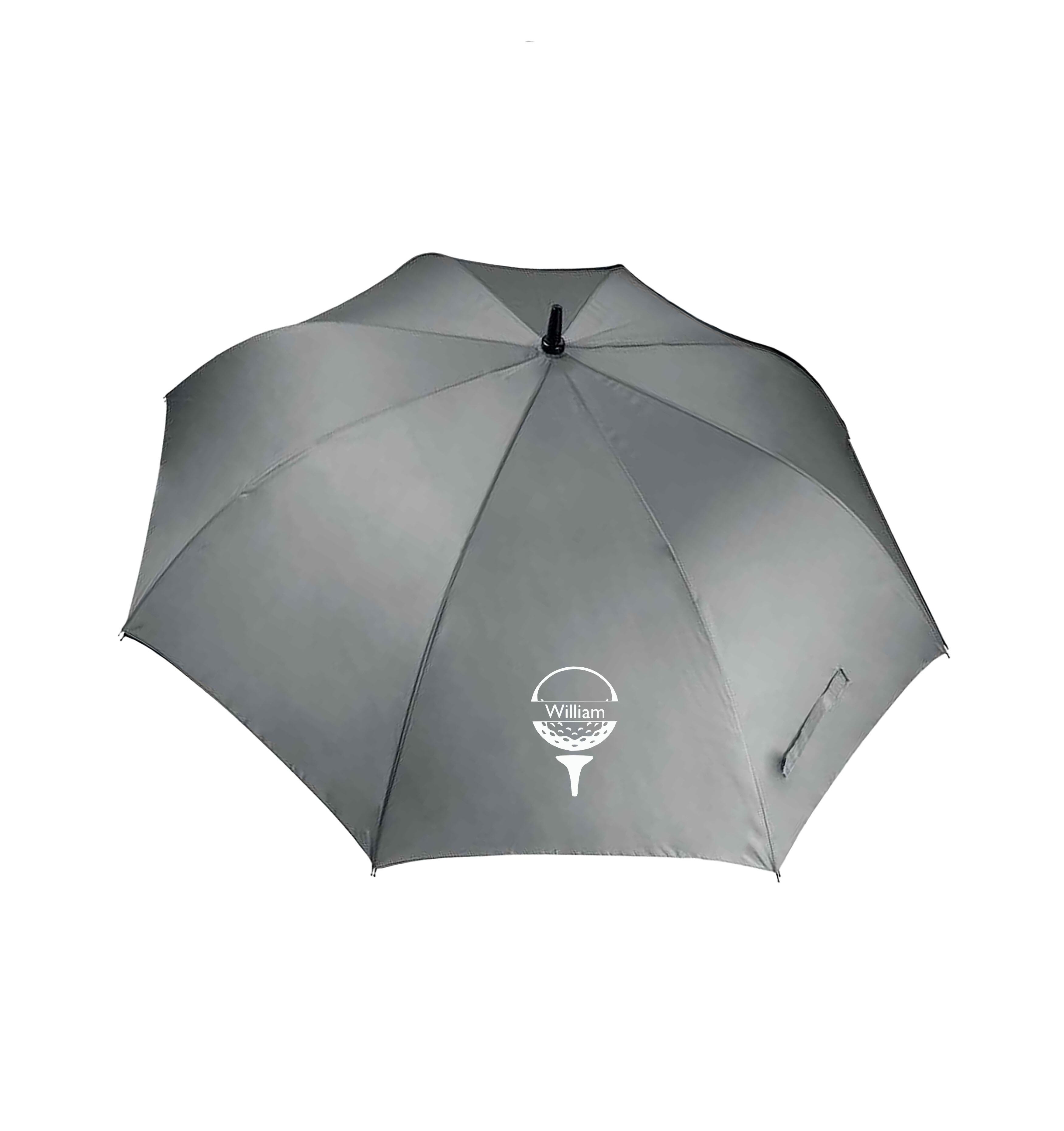 Golf Ball Design Large Golf Umbrella Dark Grey