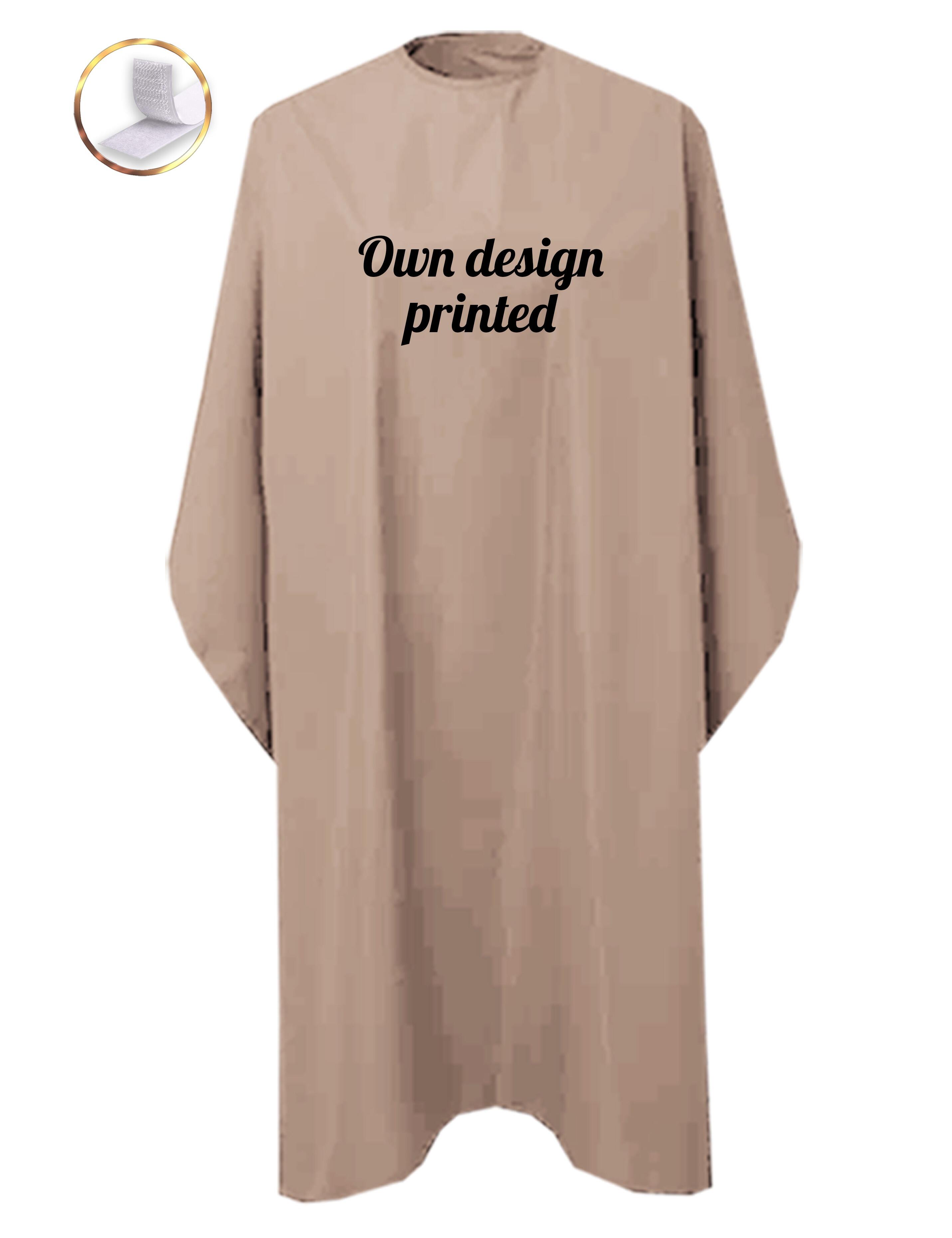 Personalised Printed Hairdressing gown latte