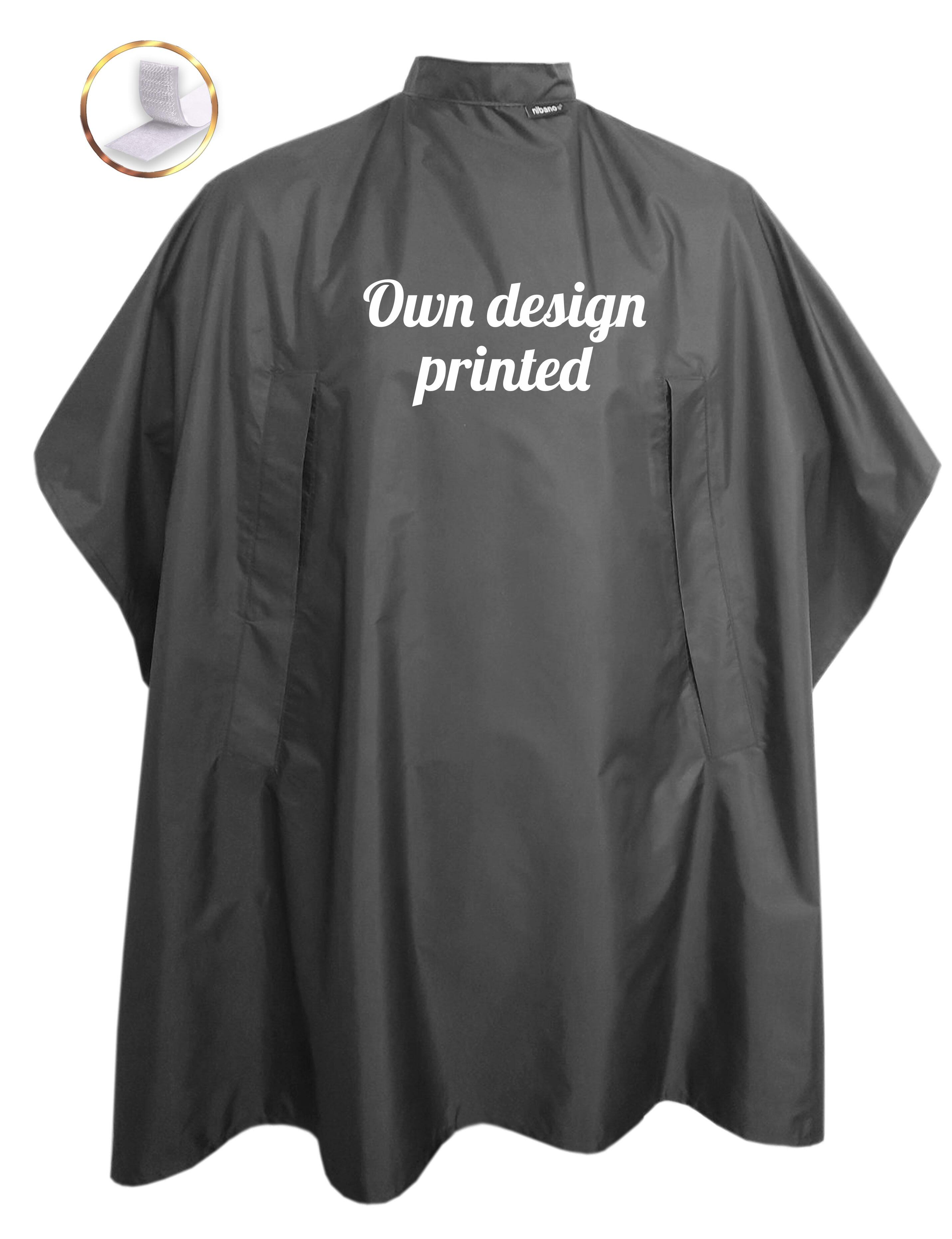 Personalised Hairdressing gown Dark Grey with Hand slits