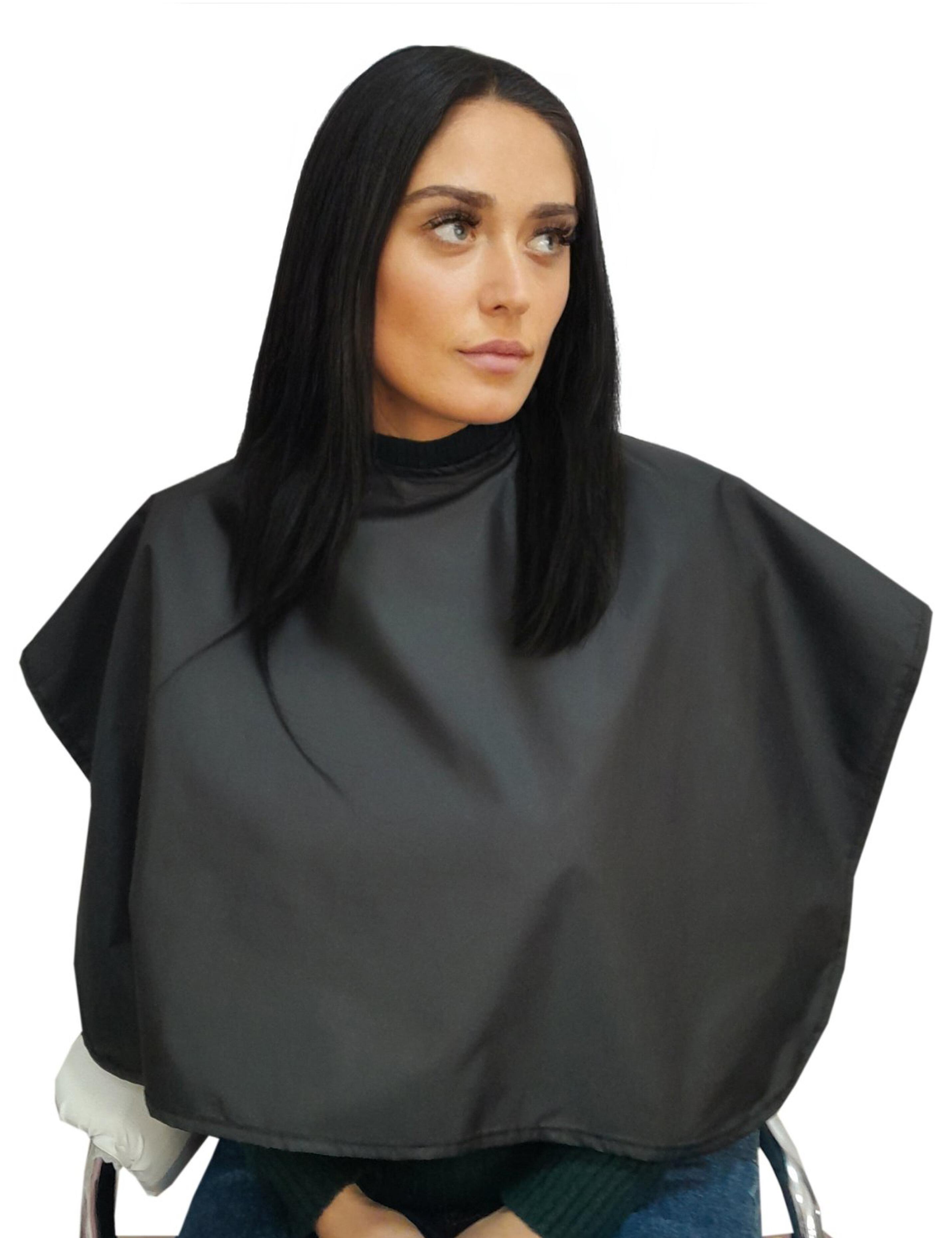 Custom waterproof makeup cape Black