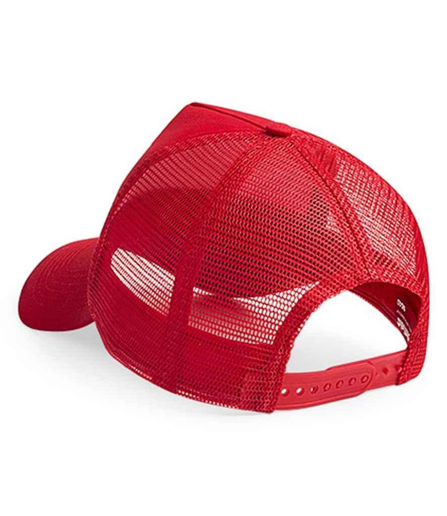 Custom Embroidered Snapback Trucker Cap Red