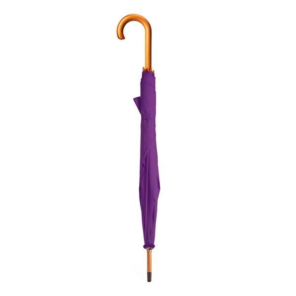Personalised Umbrella with hooden handle Purple with logo or name