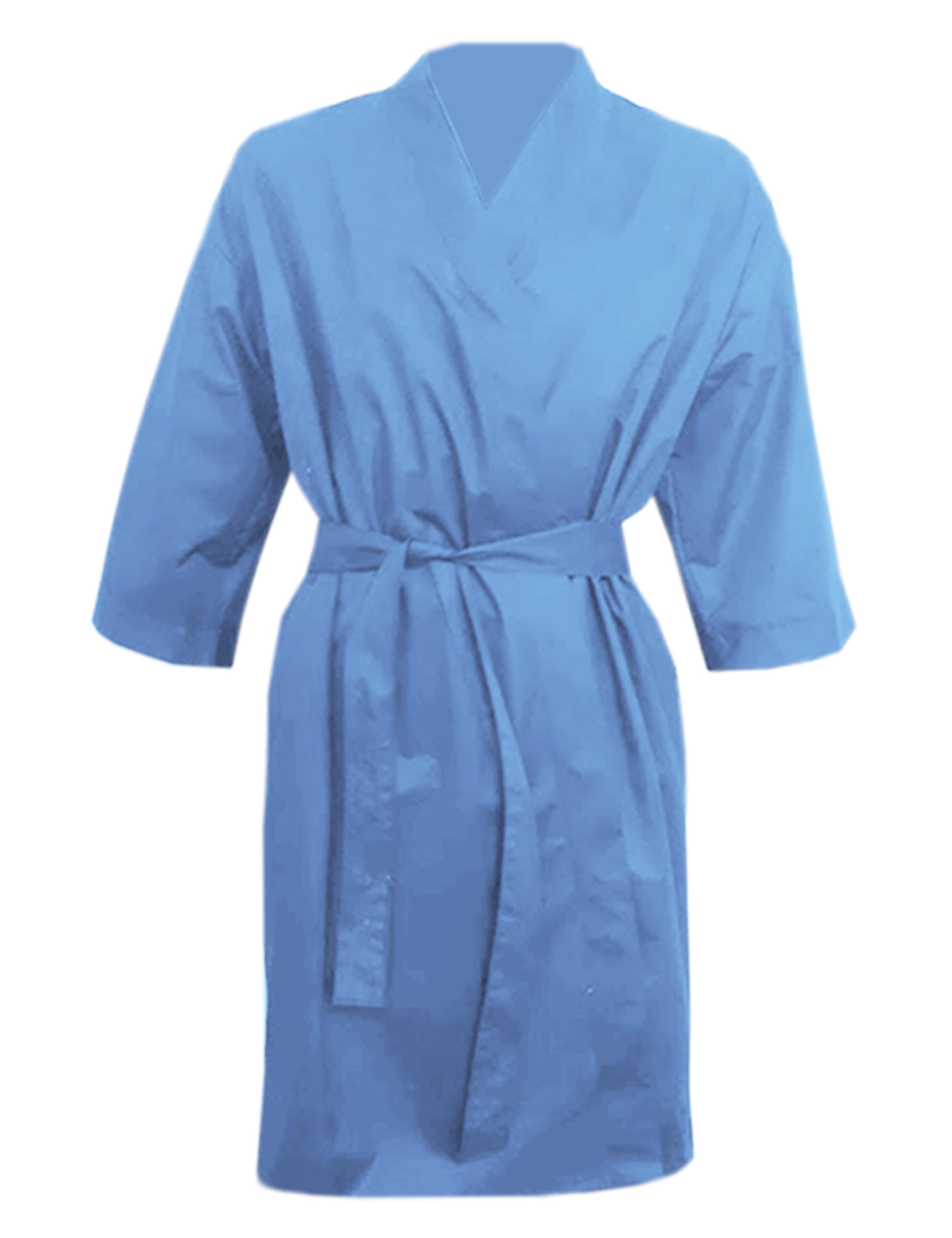 Nibano Hairdressing Kimono Gown Light Blue