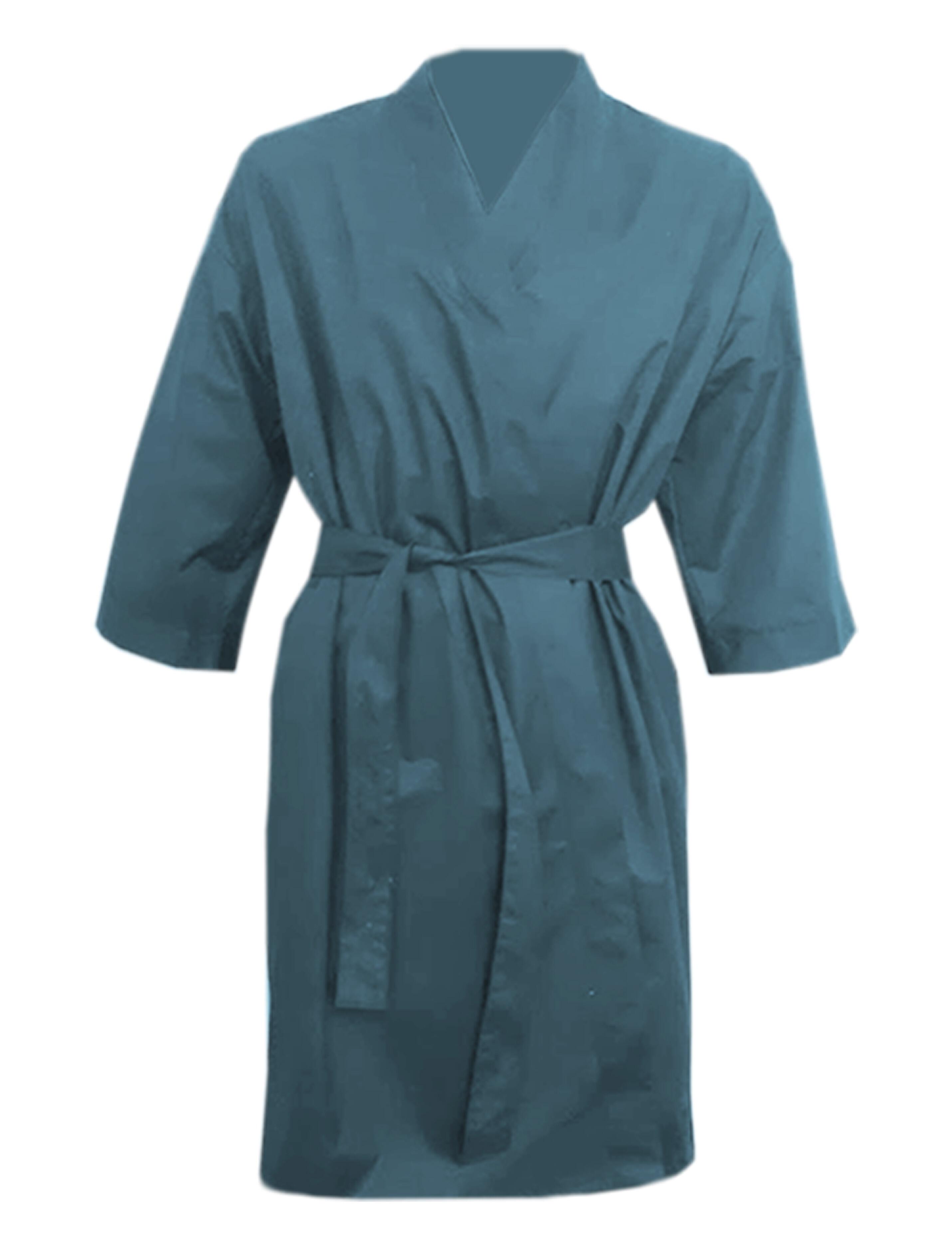 Nibano Hairdressing Kimono Robe Steel Blue