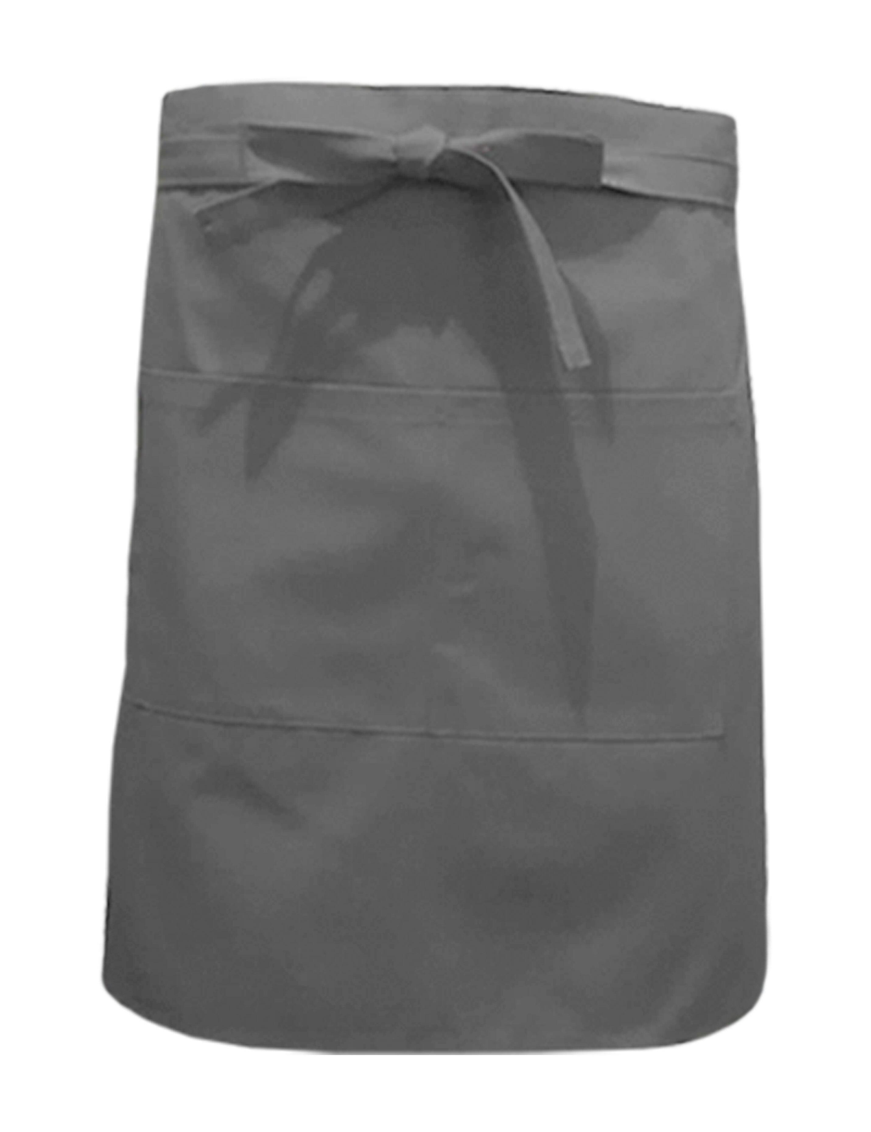 Nibano Mid Length Waist Apron with pockets Grey