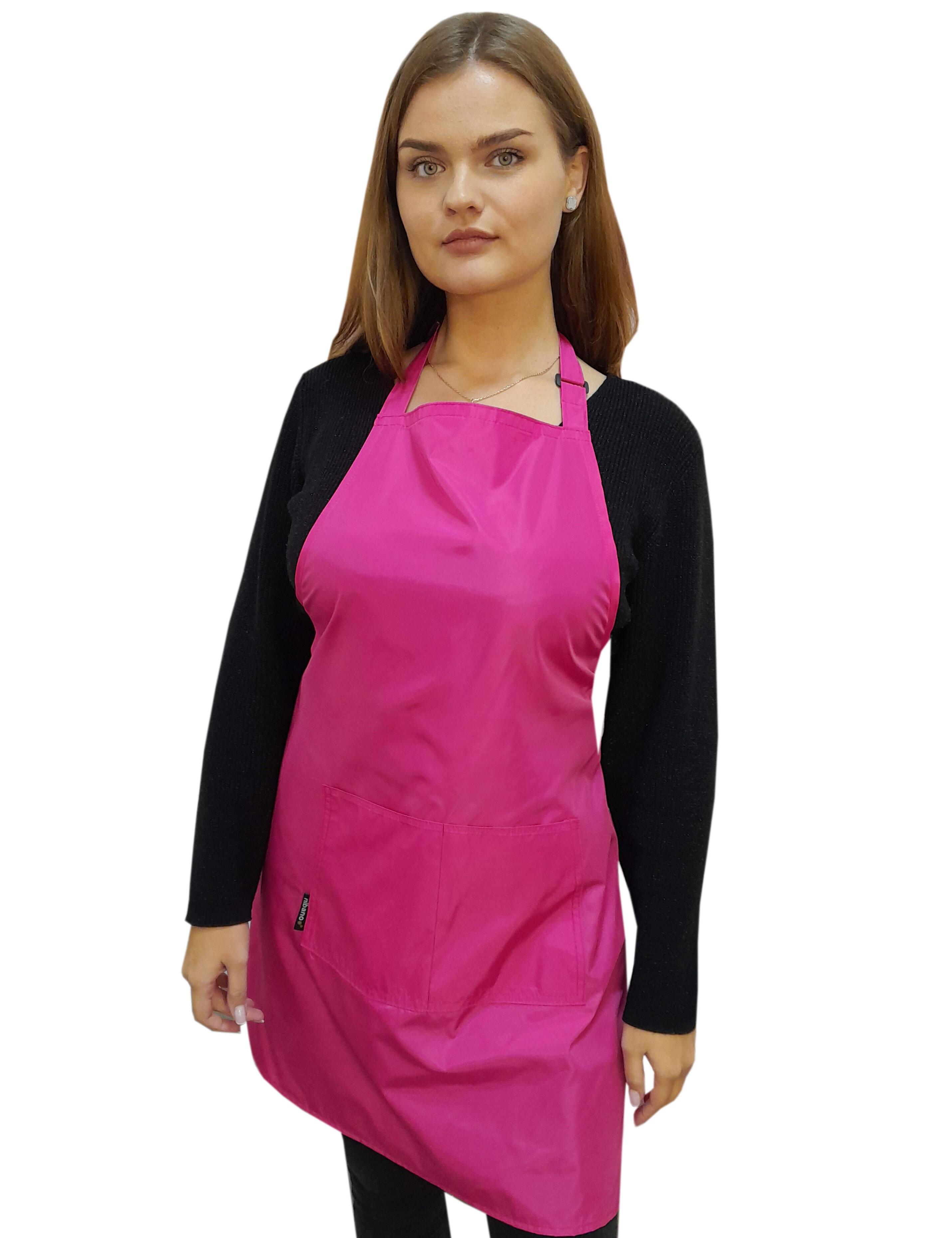 Hairdresser’s waterproof apron hot pink