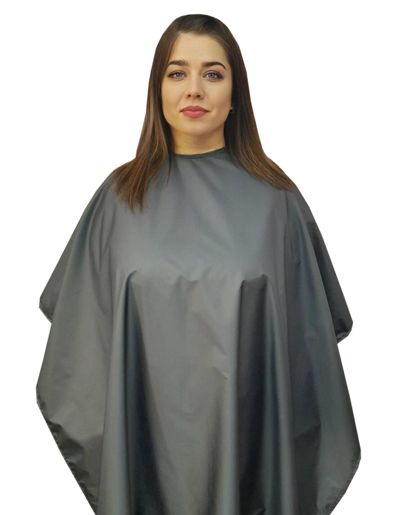 Waterproof gown for hairdressers dark grey