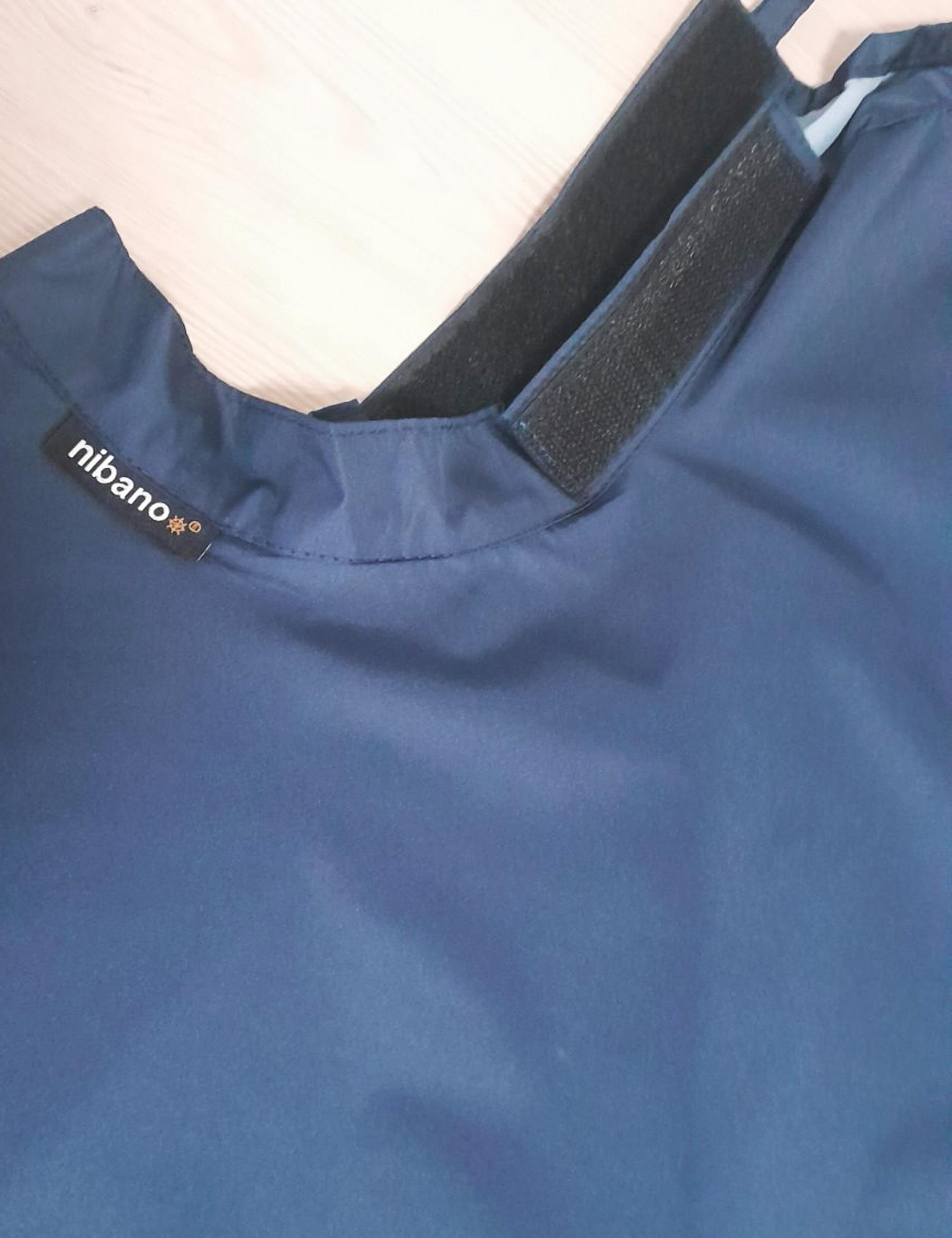 Navy Gown for hairdressers with velcro closing