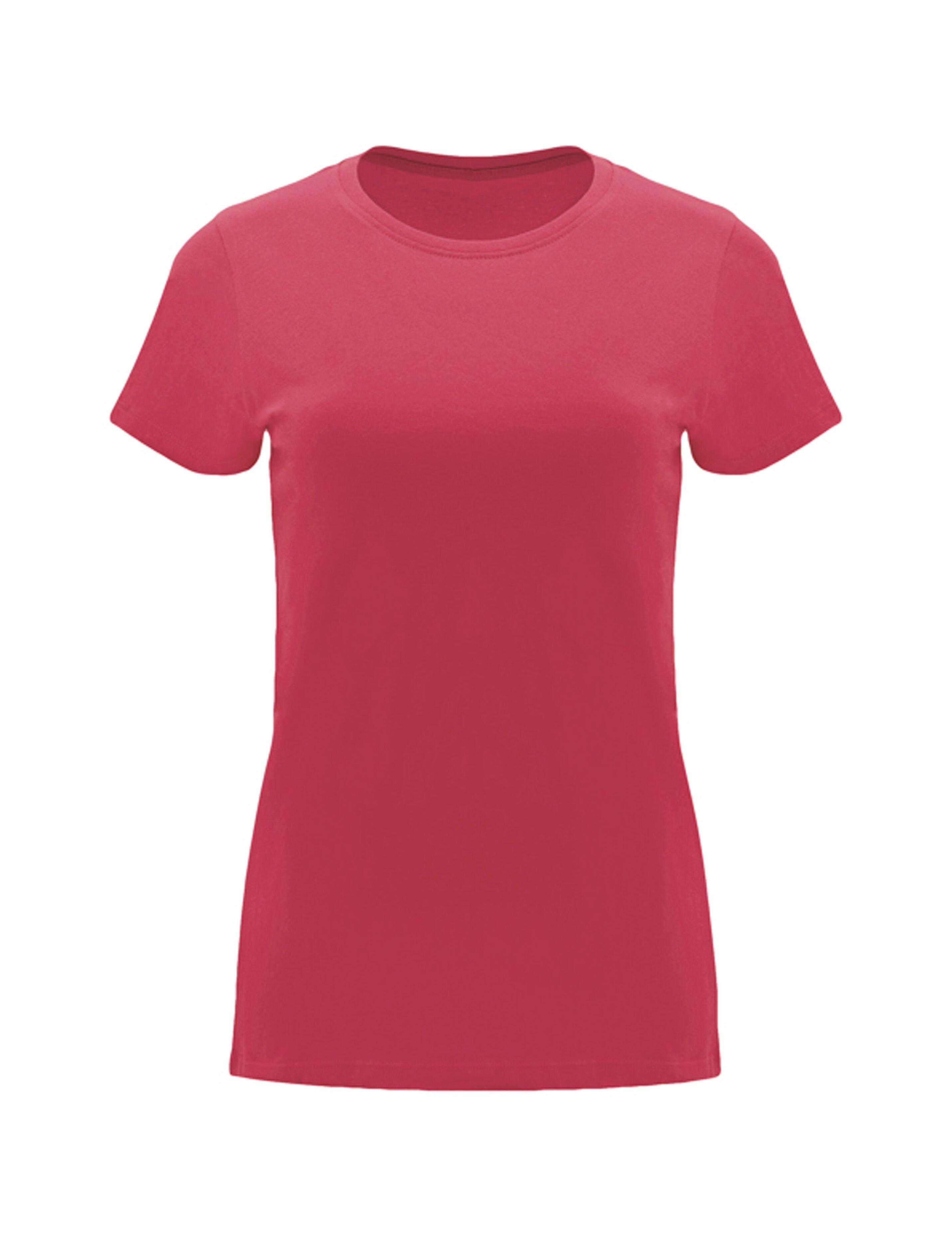 Plain red love women's T-shirt heavyweight cotton