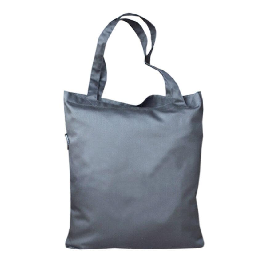 Grey polycotton tote bag