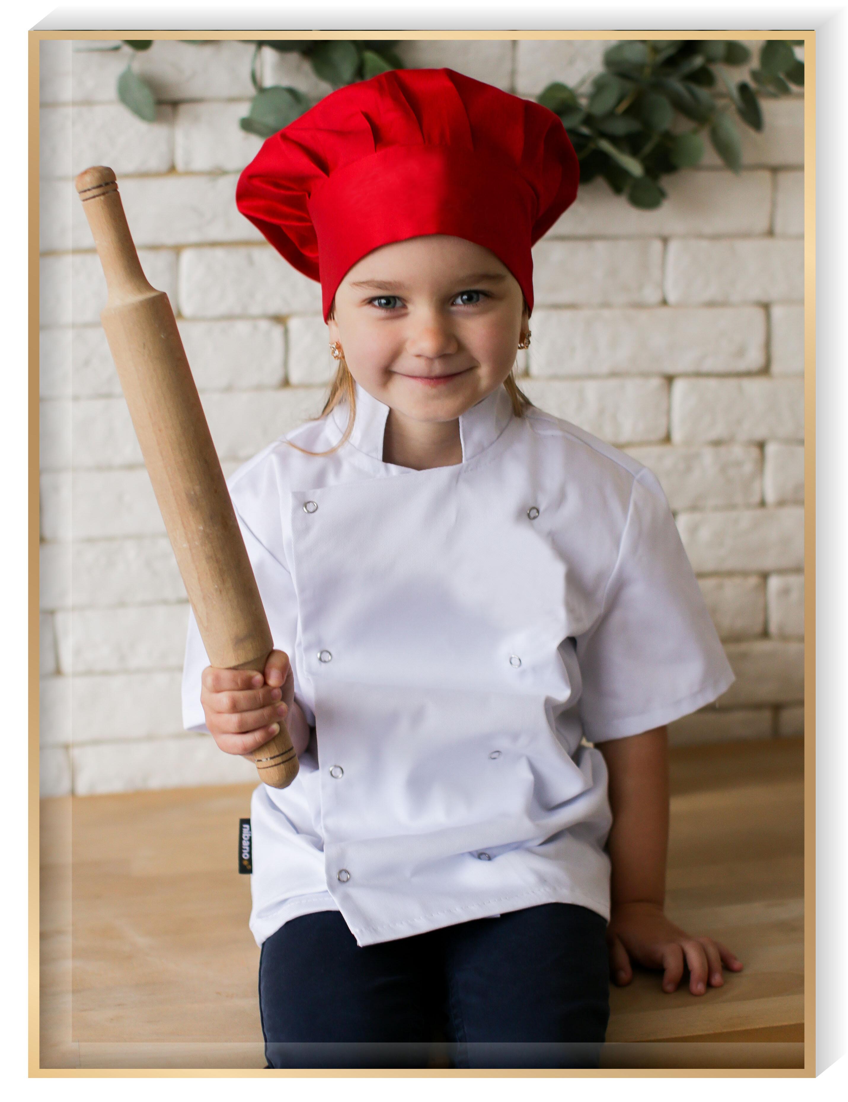 Kids Chef wear, kids chef's uniform, Kids chef Jacket, Kids chef hat
