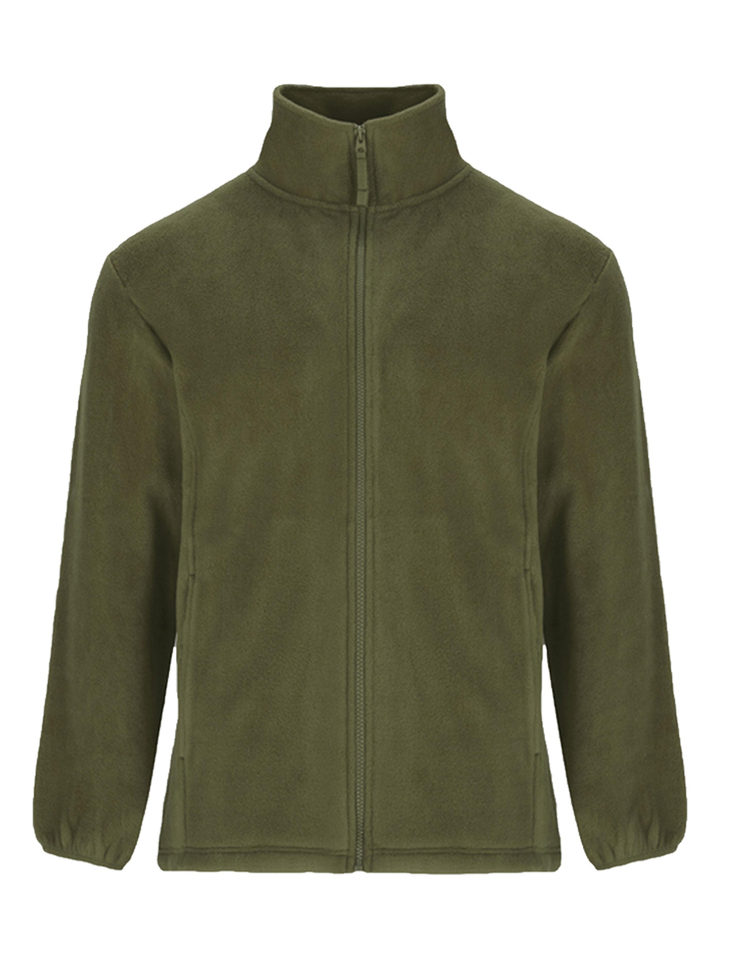 Olive fleece jacket plain or embroidered