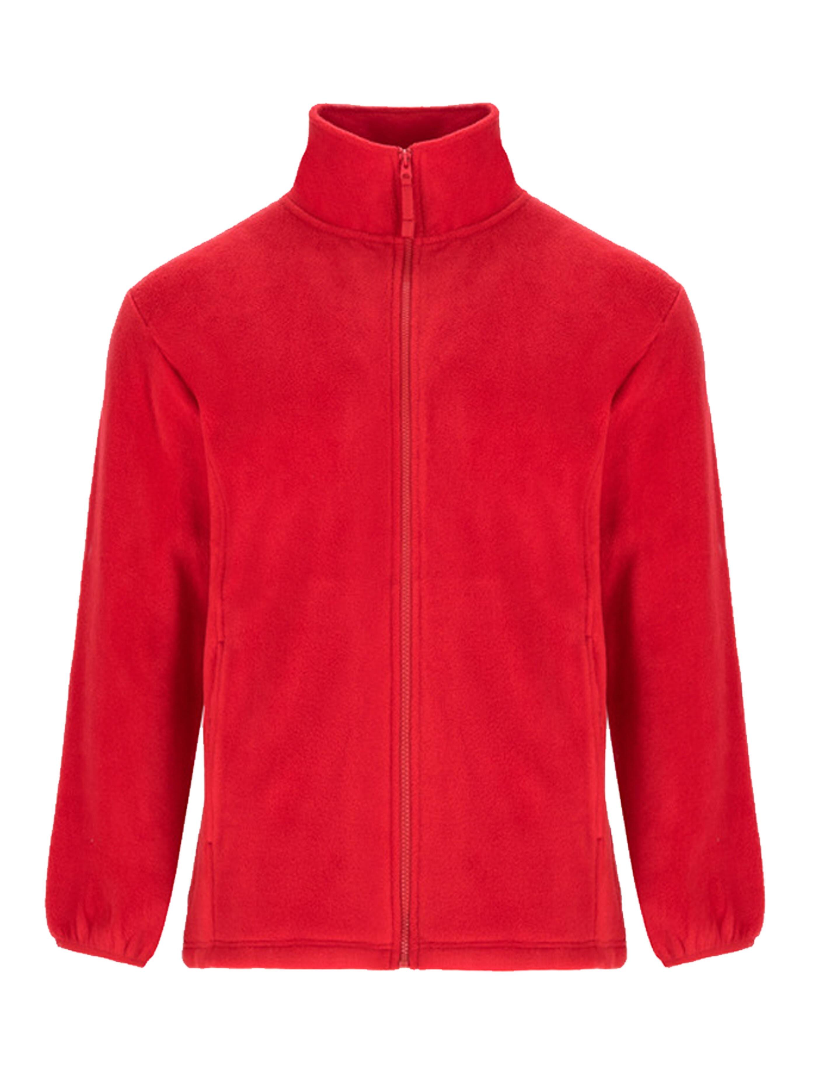 Red fleece jacket plain or embroidered