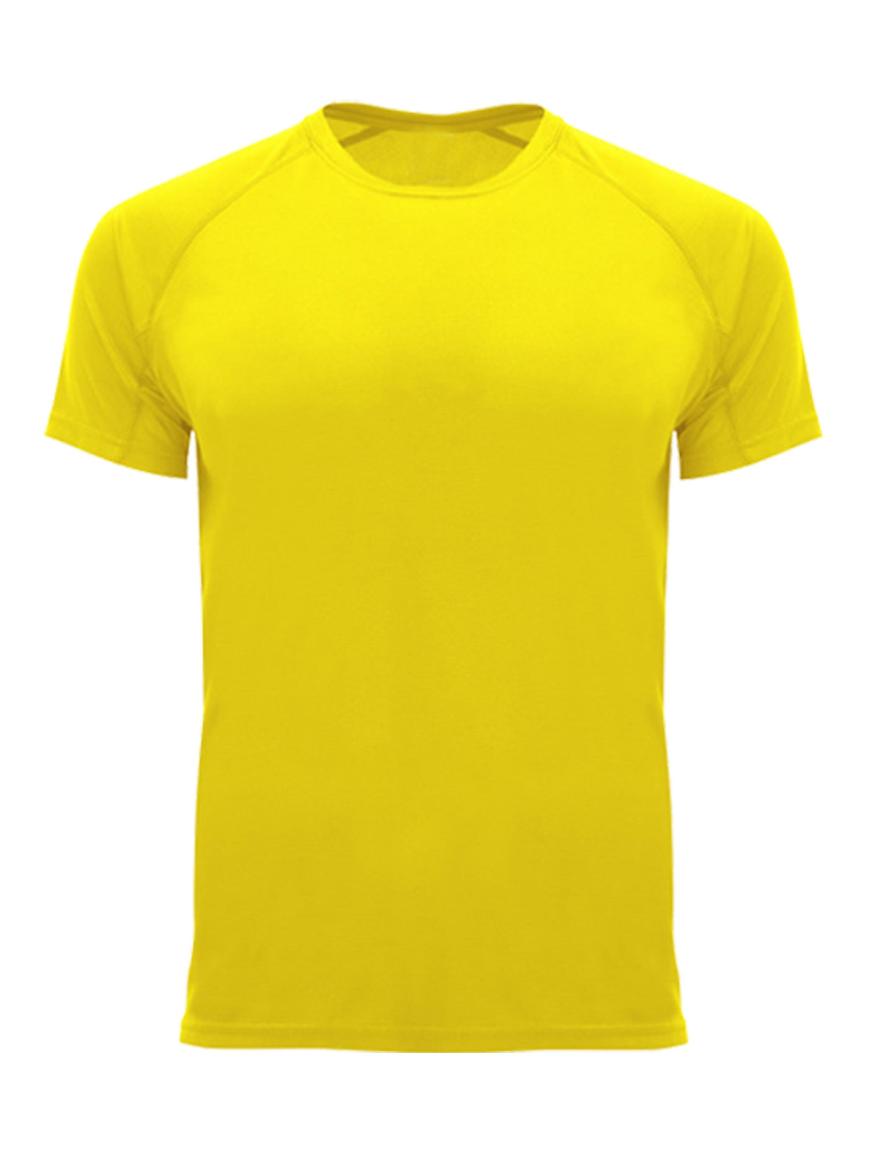 Yellow  performance Dri Fit gym T-shirt with print option