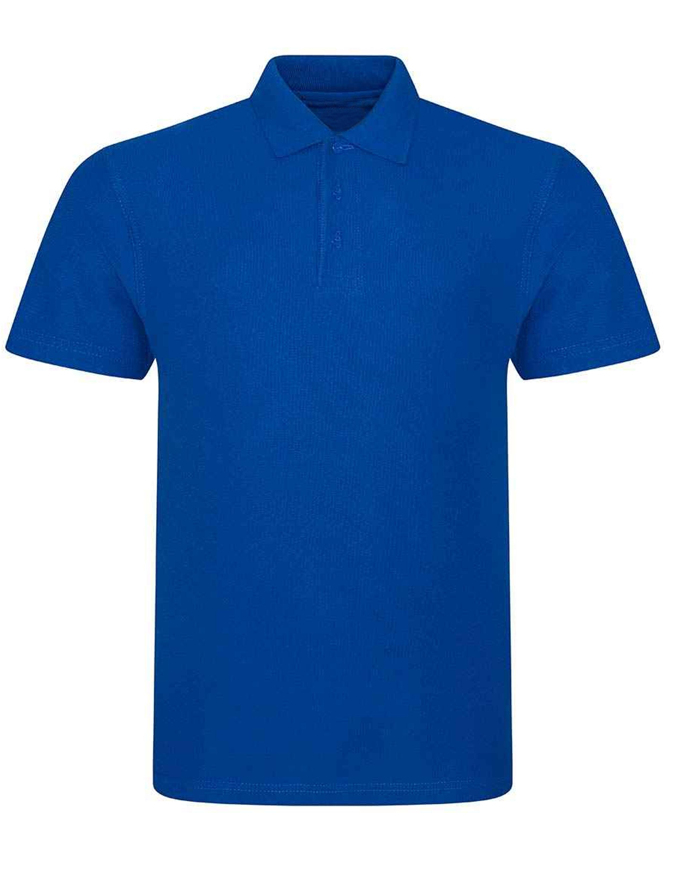 Royal Blue polycotton polo shirt with collar smart casual style