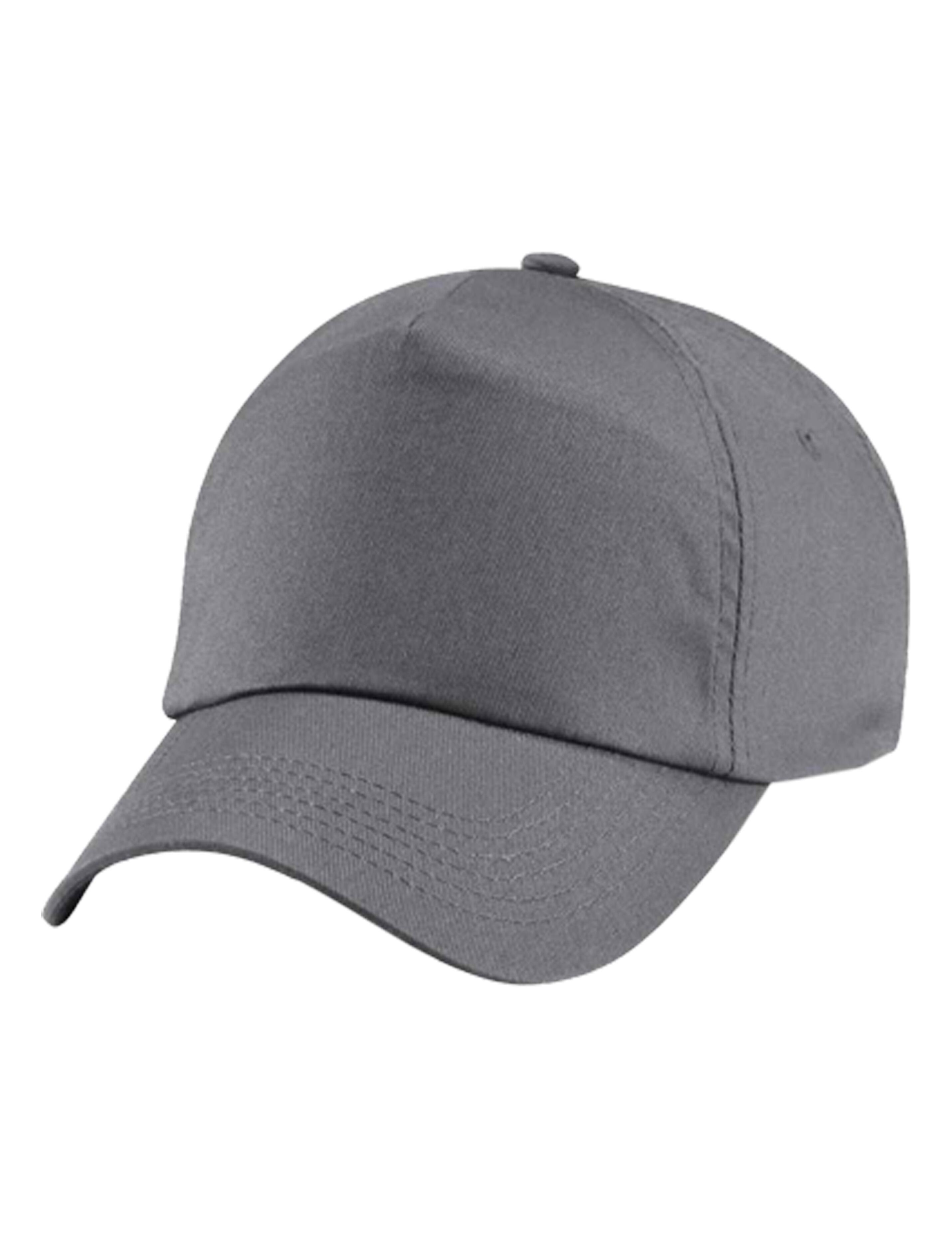 Customisable premium Dark Grey cap for workwear or casual use